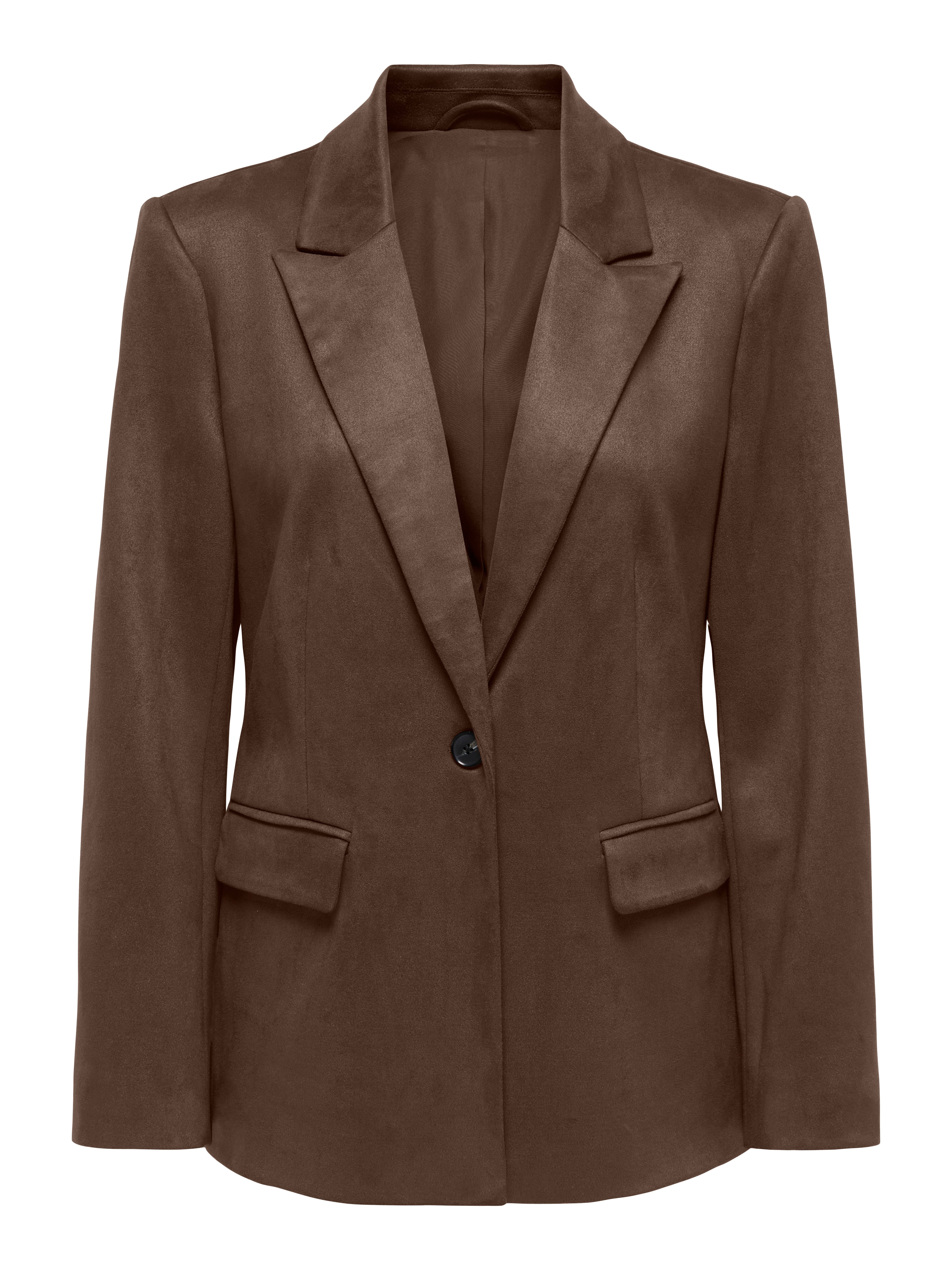 ONLY Lederimitat-Blazer ONLADDI L/S FAUX SUEDE BLAZER TLR Materialmix, loose fit