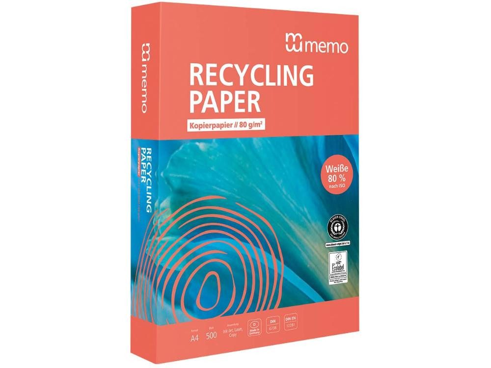 memo Kopierpapier memo Multifunktionales Kopierpapier 'Recycling Plu