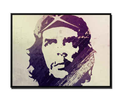 Sinus Art Leinwandbild 105x75cm Leinwandbild Petrol Che Guevara