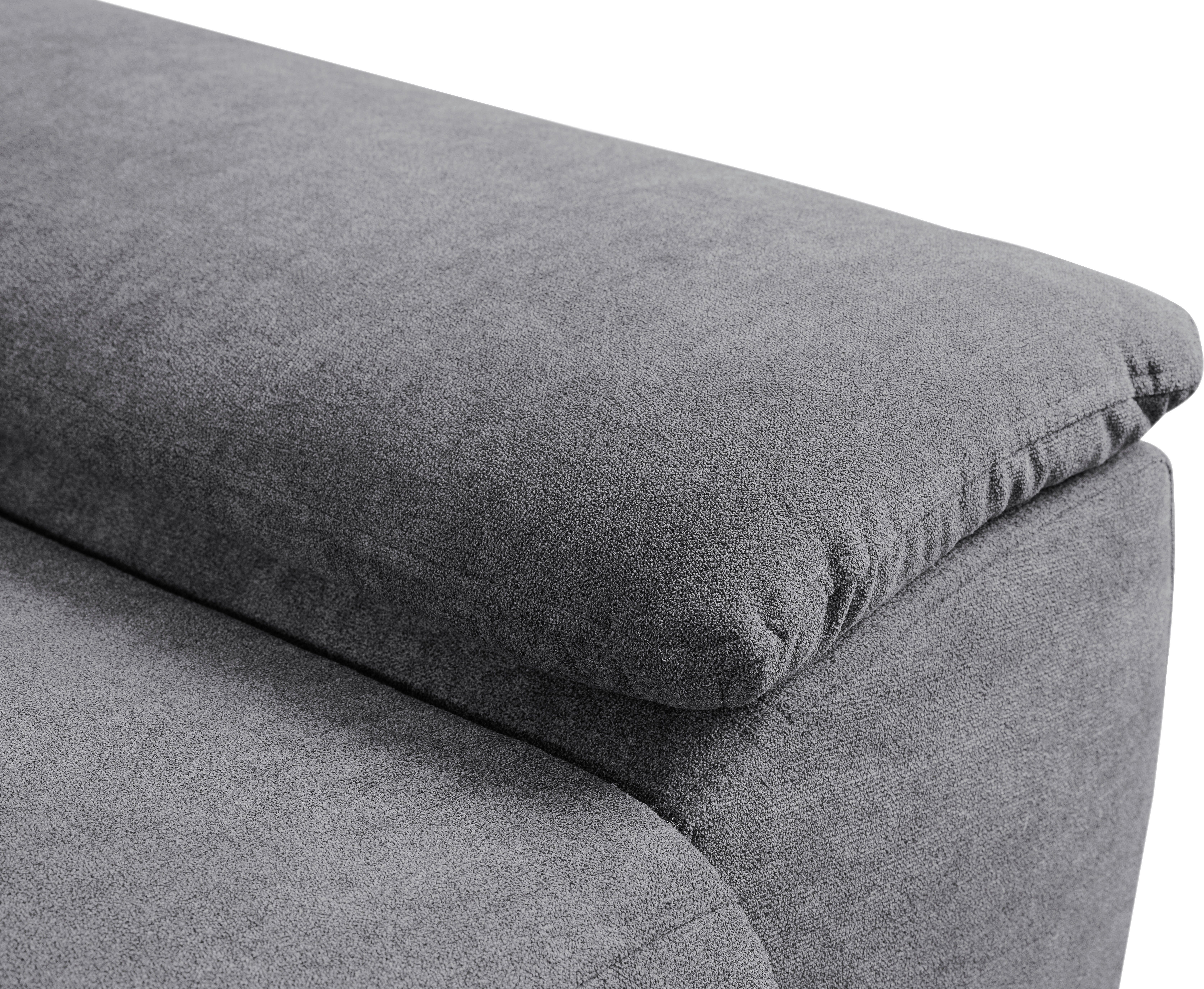| Grau Sofa Bettkasten, Ecksofa WERK2 Grau | Panama, Kopfteile Schlaffunktion, verstellbar mit Modernes Grau
