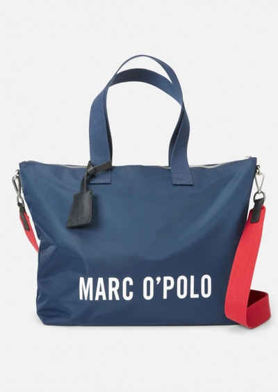 Marc O'Polo Schultertasche »Jule«, Shopper, Details aus Leder, Nylon