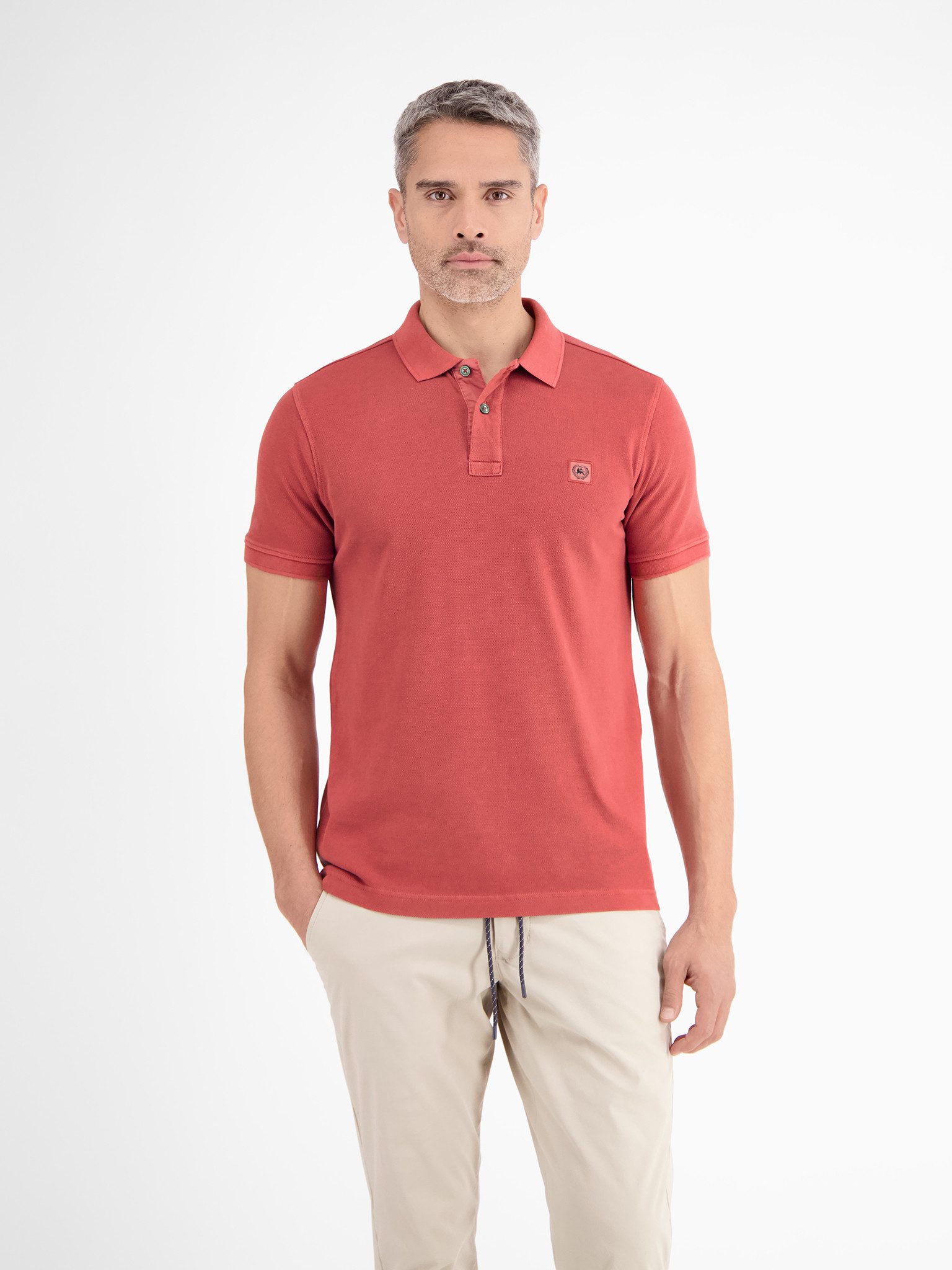 LERROS Poloshirt mit Logo Stickerei