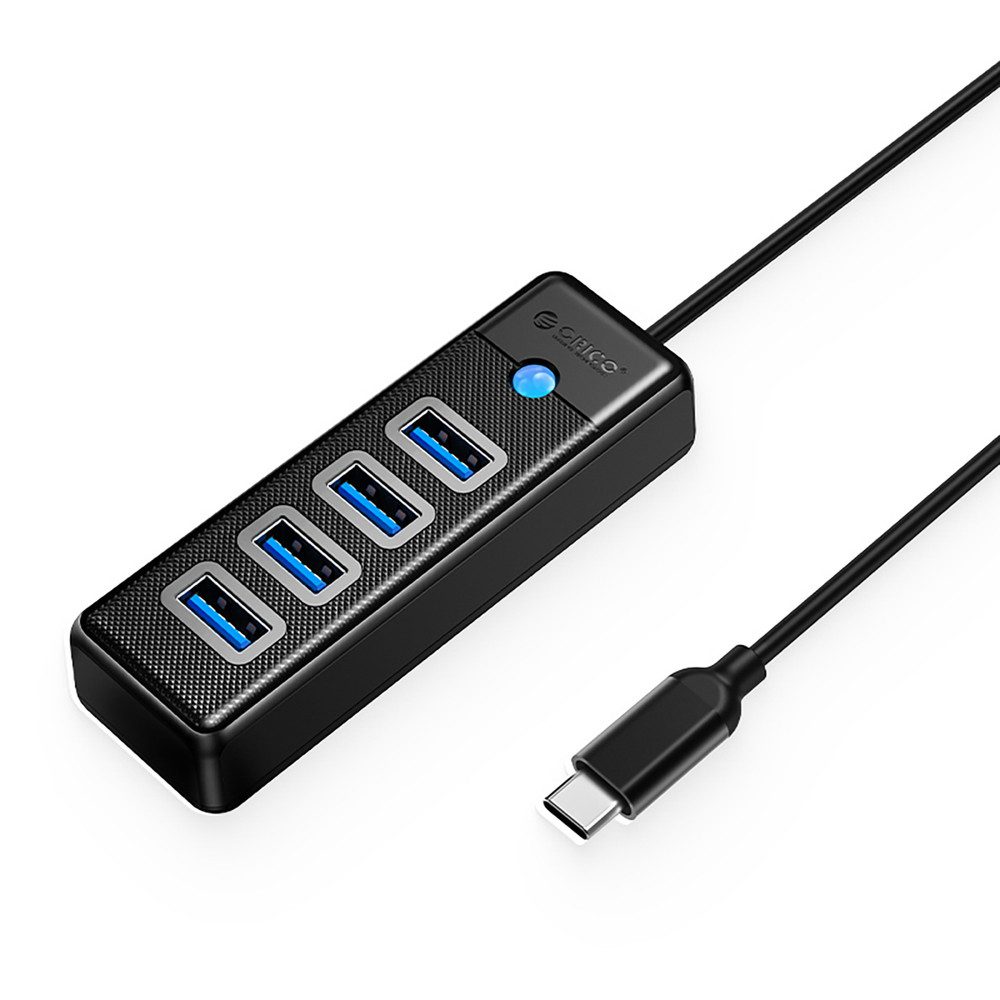 ORICO Orico PW4U-C3 USB-C / 4x USB-A 3.0 Hub - Schwarz HUB (4-in-1, USB-C, 4x USB-A 3.0, kompakt)