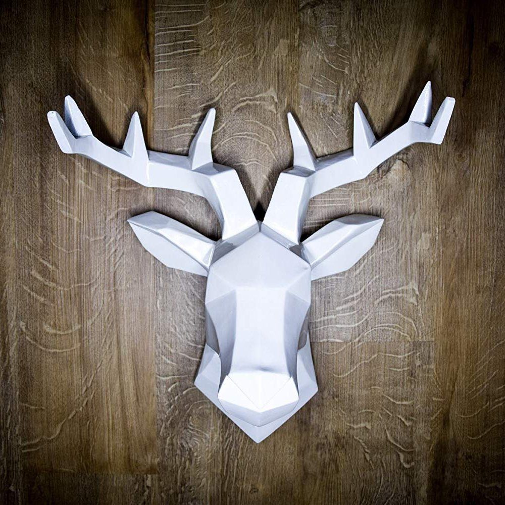 Hirsch Geweih Kopf Wand Deko Dekoration 110cm Wand Design Kopf Skulptur Statue 4062292192074