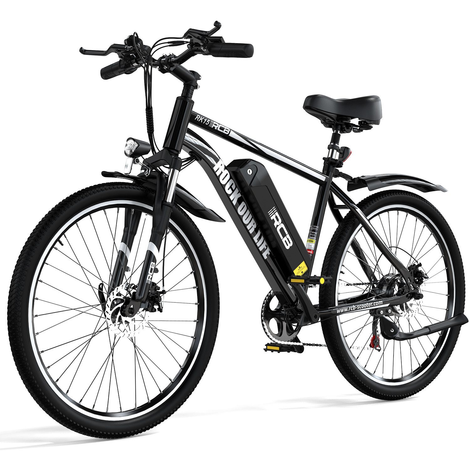 E-Bike RK15, APP, 26 Zoll Pedelec, 10,4 Ah Lithium-Akku, Reichweite 30-50 km