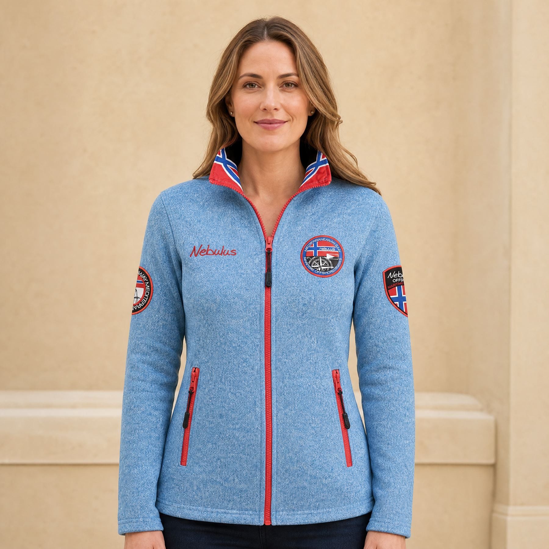 Nebulus Fleecejacke FLENN, P4639 - Damen, malibublau, L/40