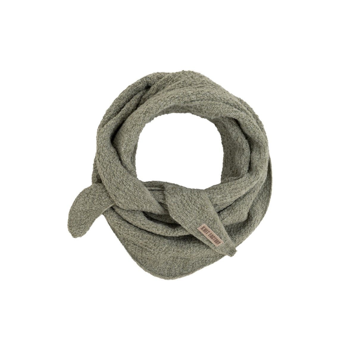 Knit Factory Strickschal Yuna Mini Urban Green Grün, (1-St), Modell Yuna, für Herbst, Winter