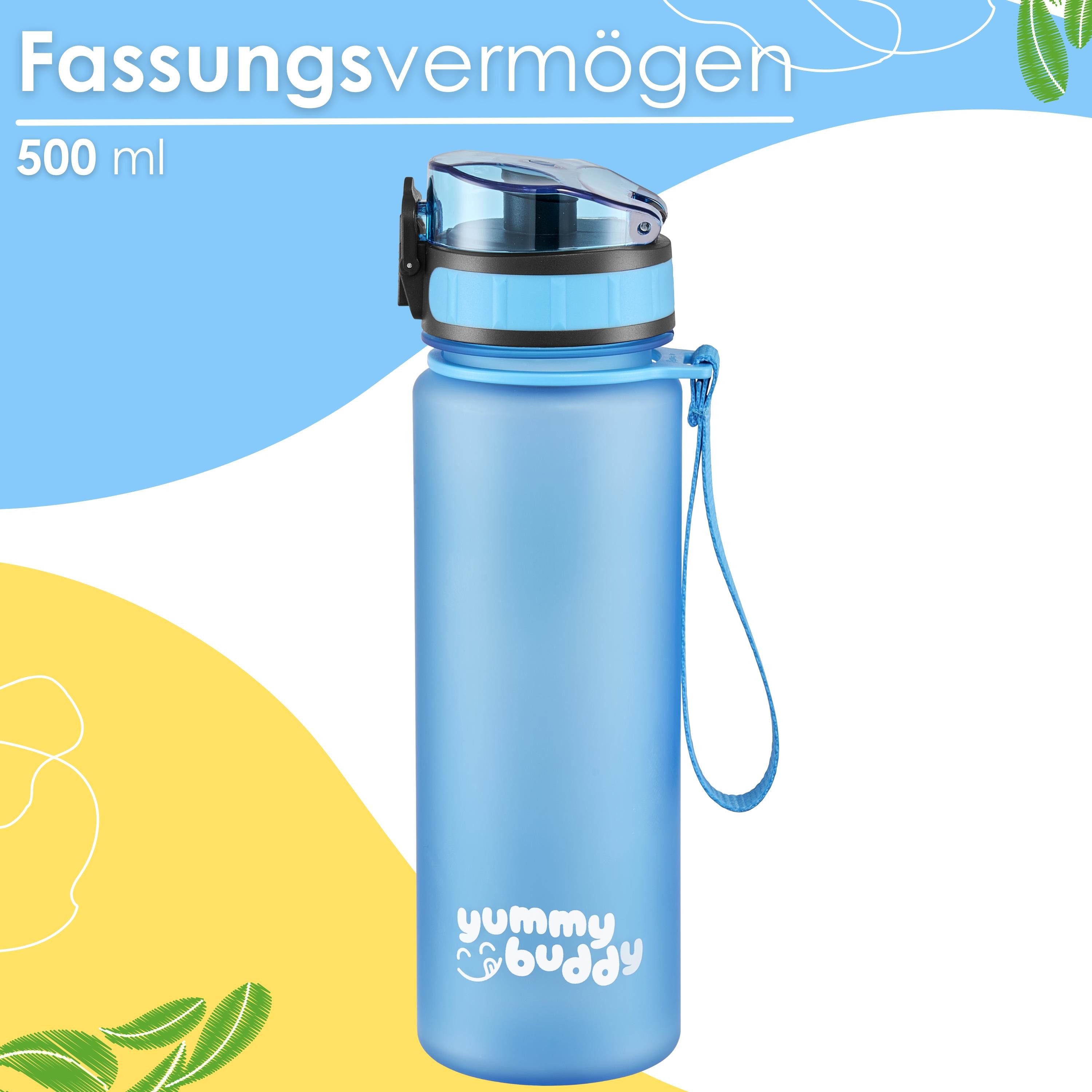 ecosa Trinkflasche EO-8190 yummy buddy, BPA-frei,Tritan,spülmaschinengeeignet,lebensmittelecht,robust