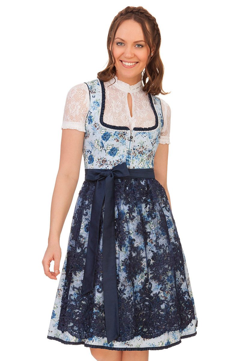 Dirndl Midi Dirndl 2tlg. - IDA - blau