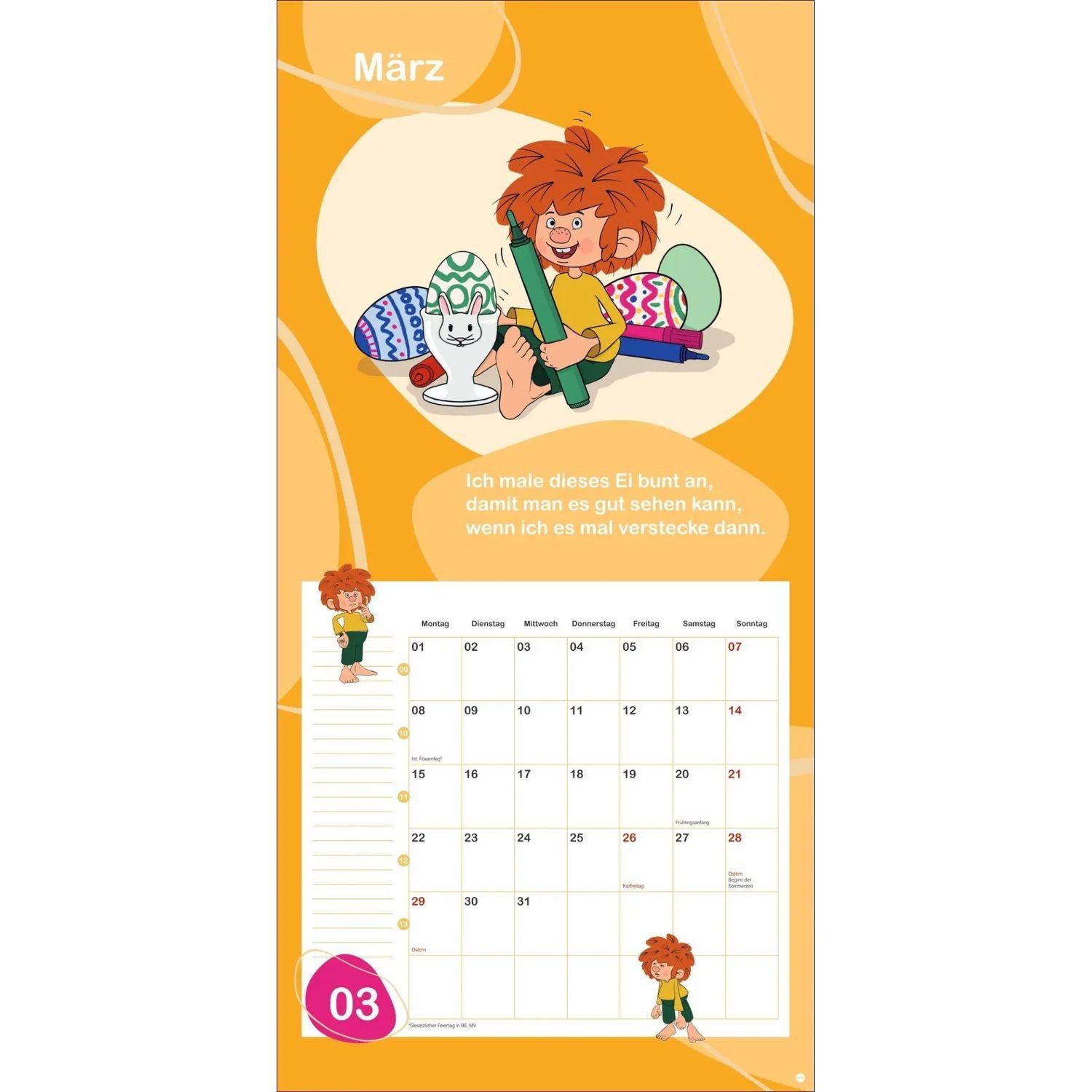 HEYE Wandkalender Pumuckl Broschurkalender 2027 – Bild 5 von 5