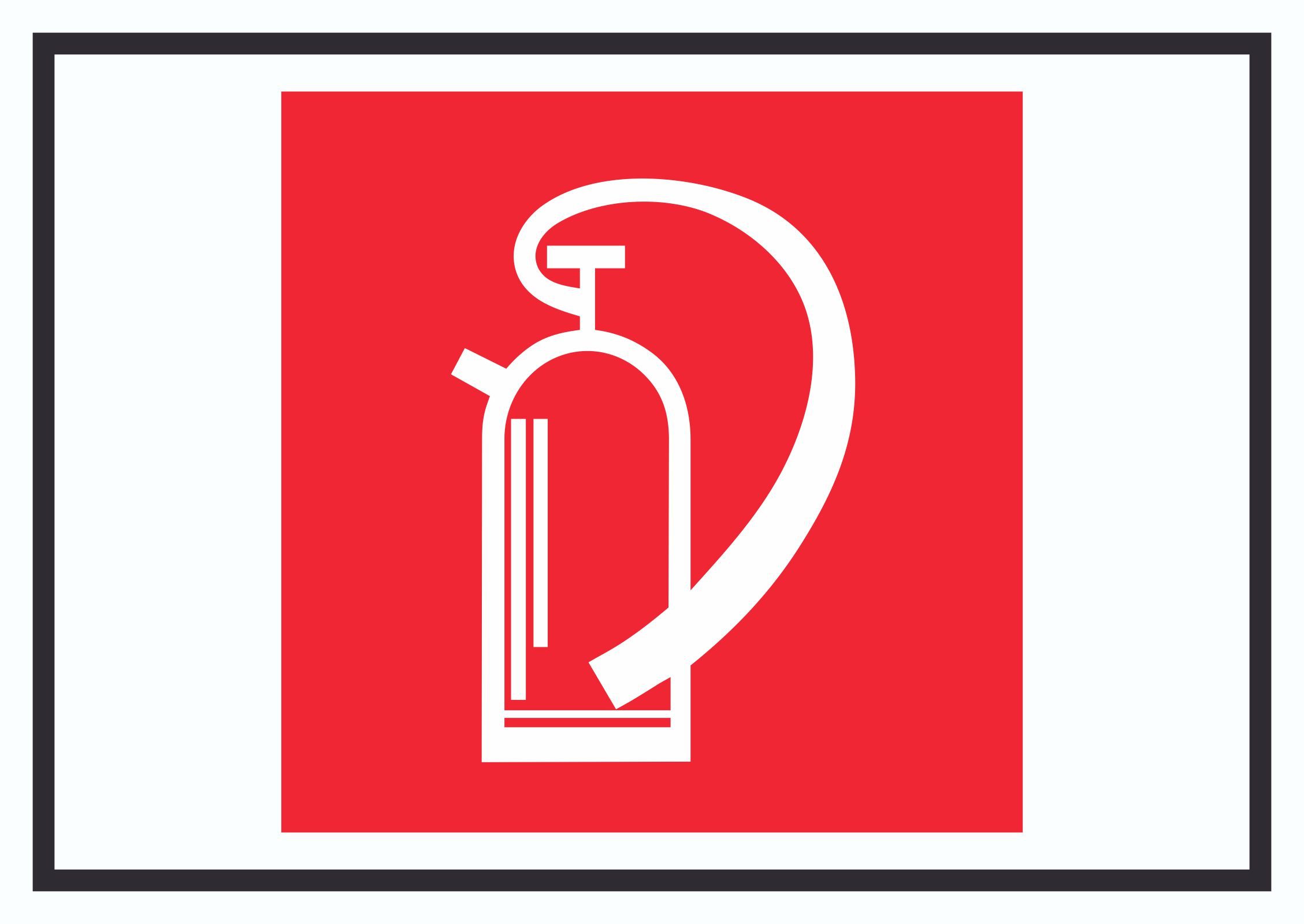 Hinweisschild Feuerlöschgerät Symbol Schild