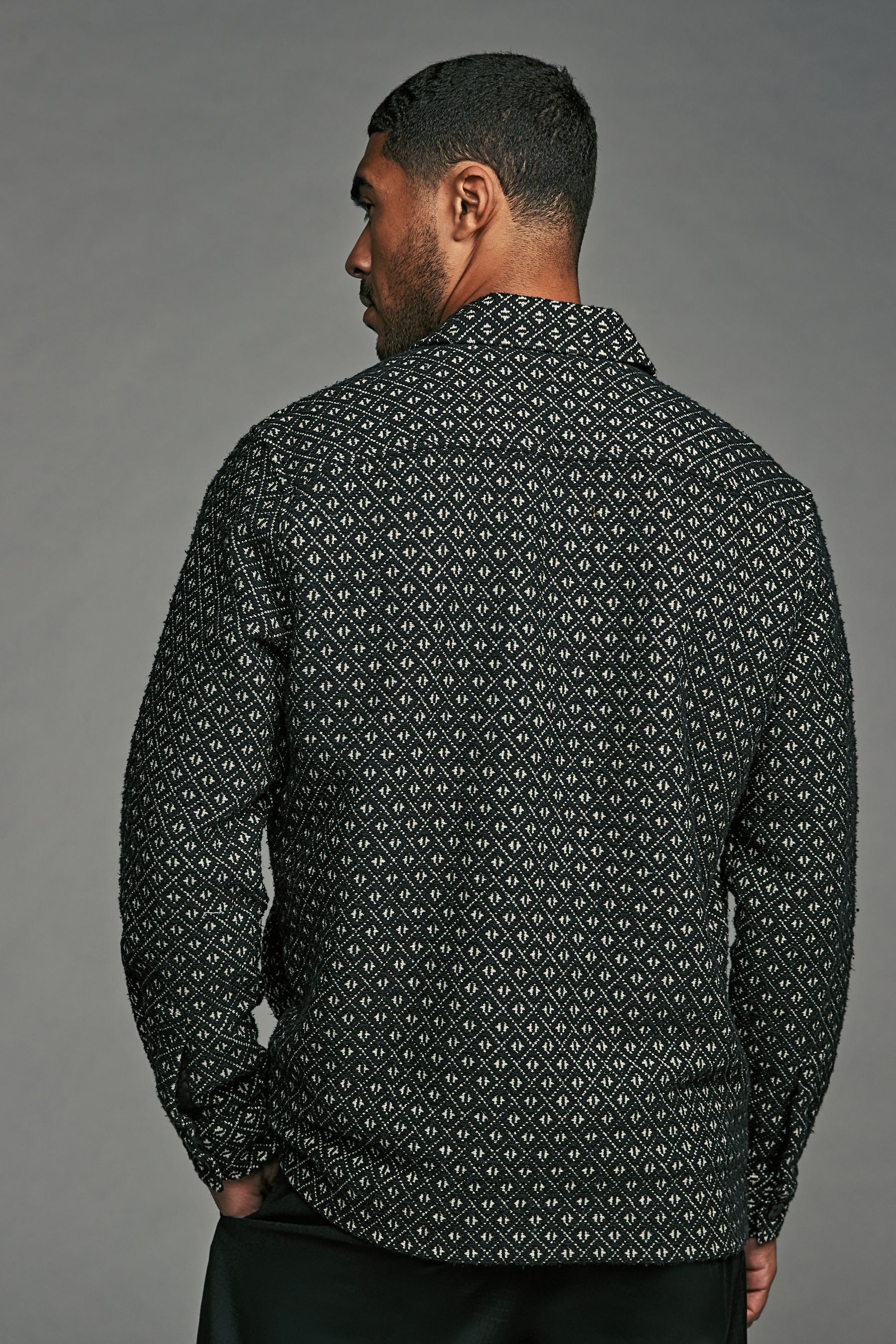 Next Hemdjacke Hemdjacke mit Gobelin-Muster (1-St) günstig online kaufen