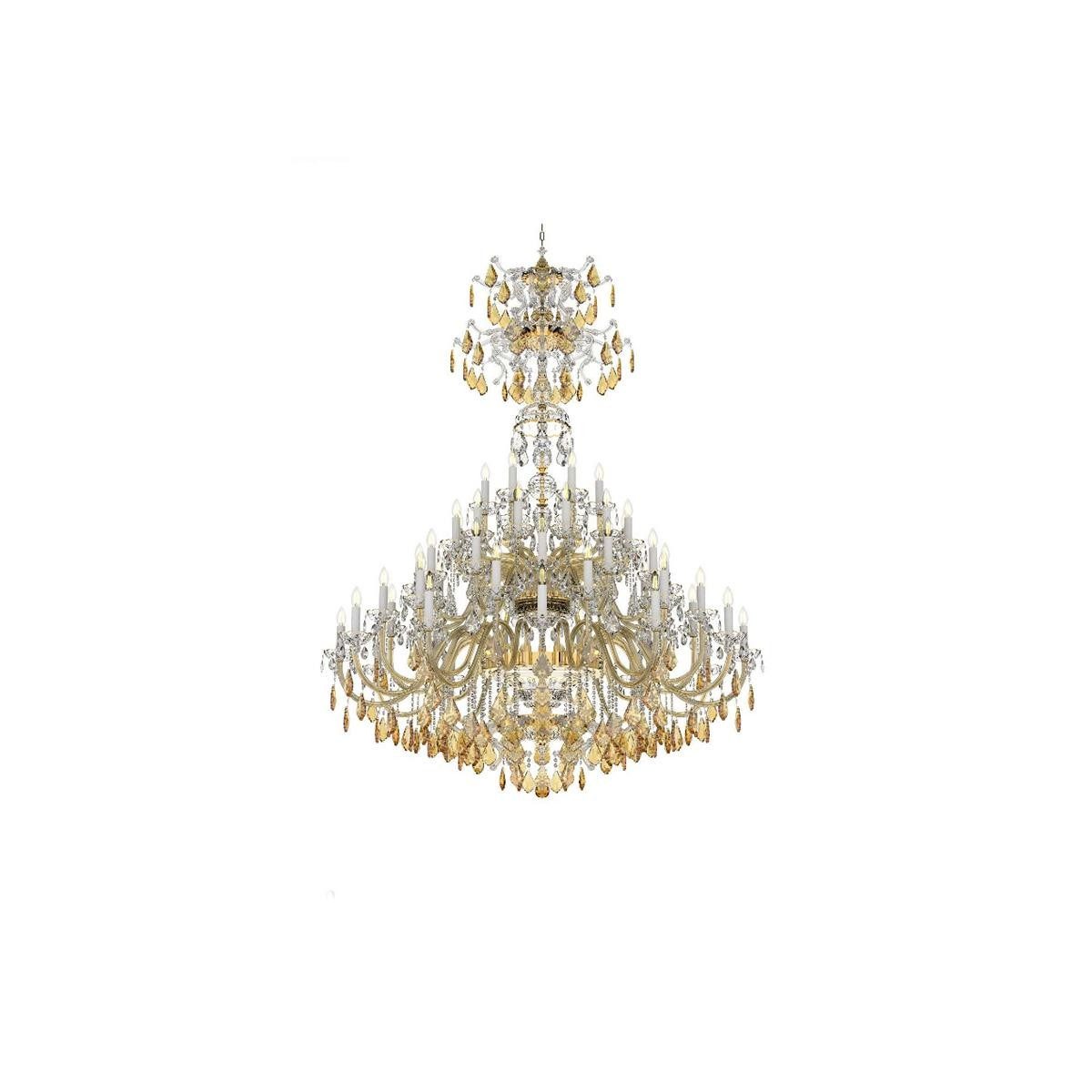 JVmoebel Kronleuchter Kristall-Lüster für Wohnzimmerbeleuchtung in elegantem Design, Keine Funktionen, Leuchtmittel wechselbar, Made in Europa