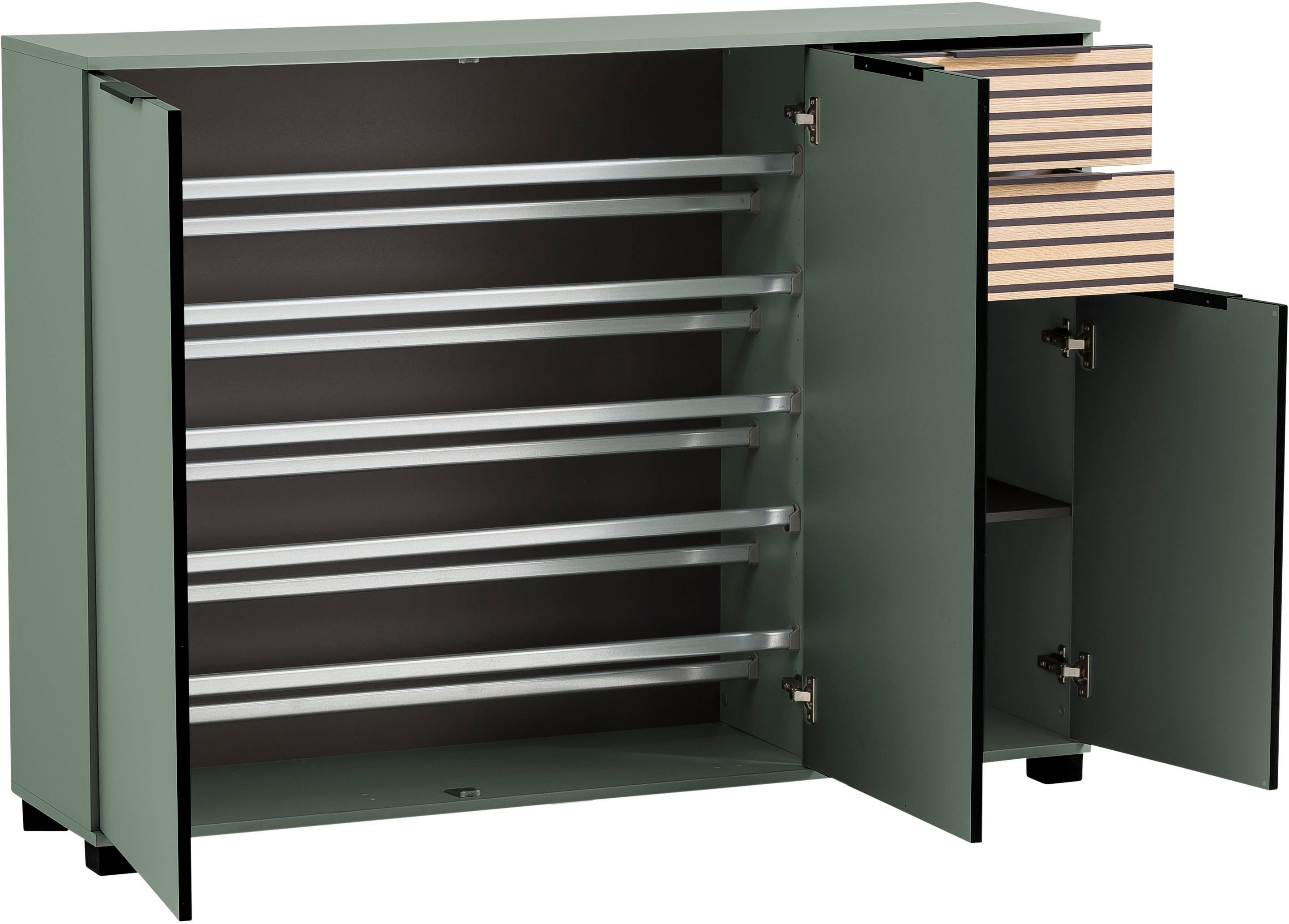 Schildmeyer Schuhschrank Alexa, Schuhschrank, Made in Germany, B: 141,9 cm Solide Verarbeitung - Dieses Produkt ist in Deutschland gefertigt