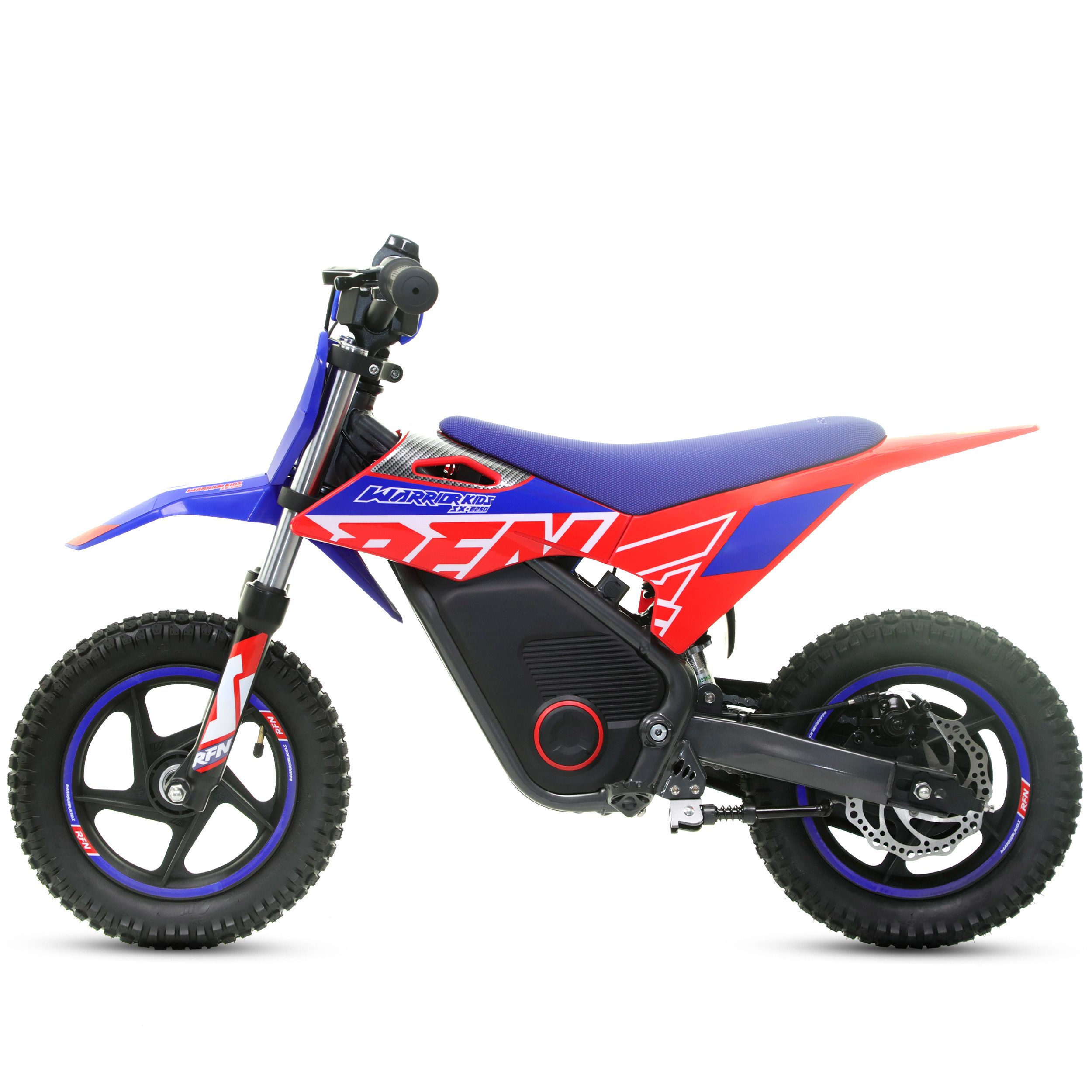 RFN Elektro-Kindermotorrad Elektro-Kindermotorrad SX-E250 250W 14 Zoll 36V für Kinder 3–6 Jahre, Mittelmotor,Wasserschutzklasse: IPX4,LED-Gasgriff,Nennleistung: 250 W