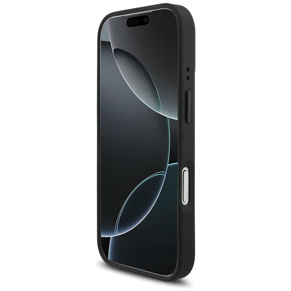 BMW Handyhülle Case iPhone 17 Pro MagSafe Kunstleder grau Tricolor Logo Metall 6,3, Kantenschutz – Bild 5 von 5