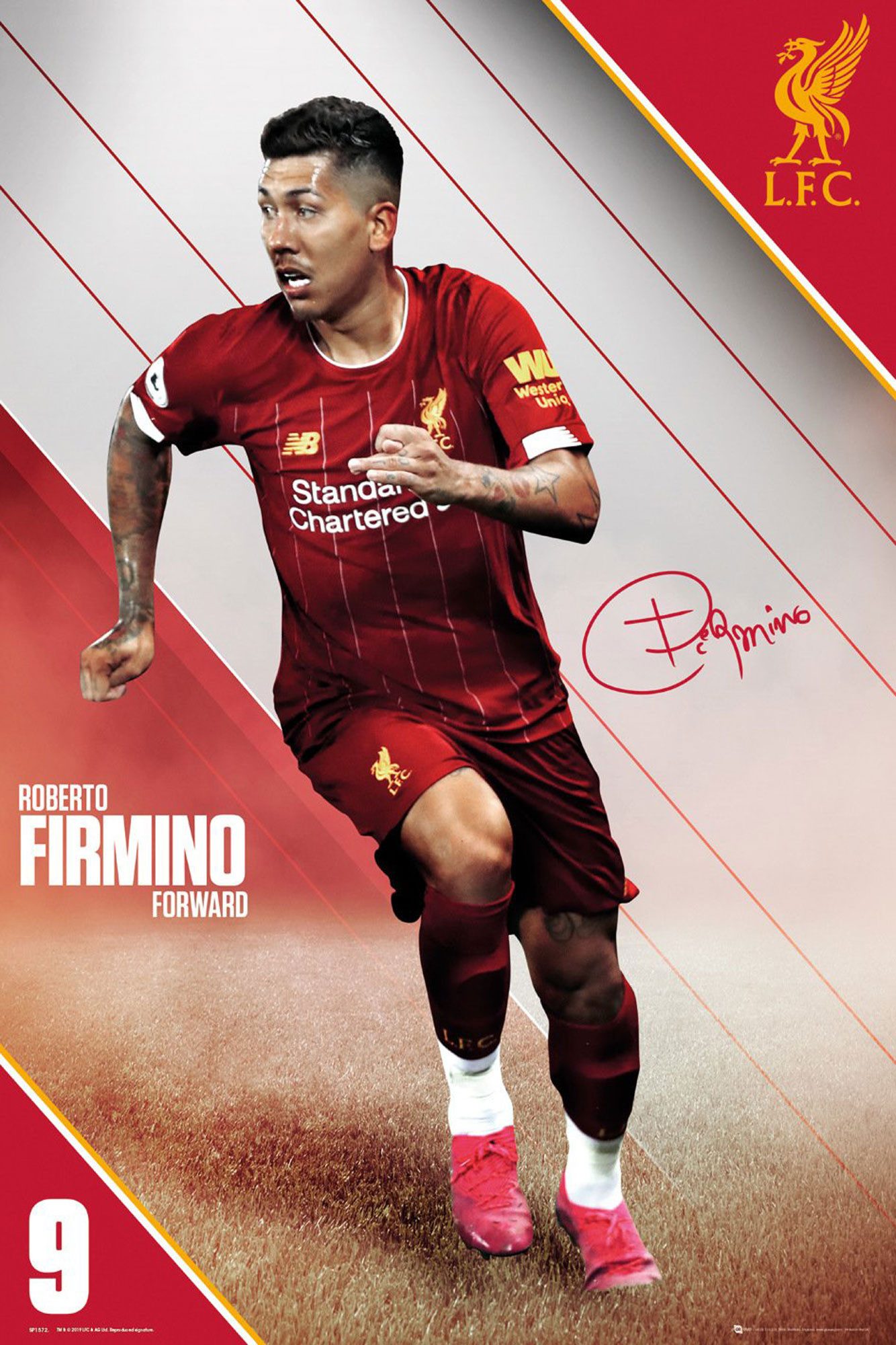 Poster Fußball - Poster - FC Liverpool - Firmino 19/20