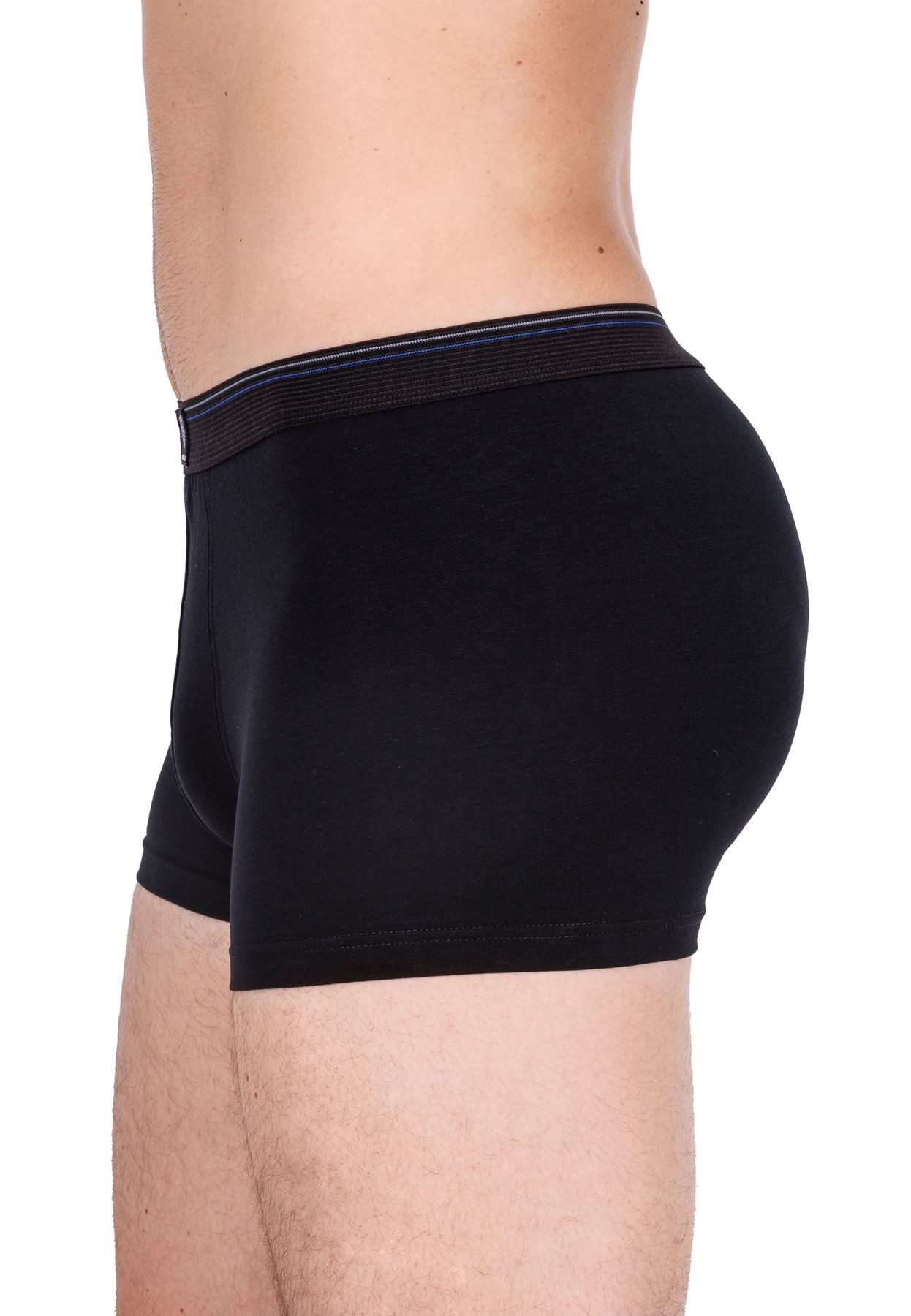 HAASIS Bodywear 1919 Retro Pants Herren Pants 77551413-schwarz (Packung, 5-St., 5er Pack) Passgenaue Pants, Gummibund, ohne Einsatz