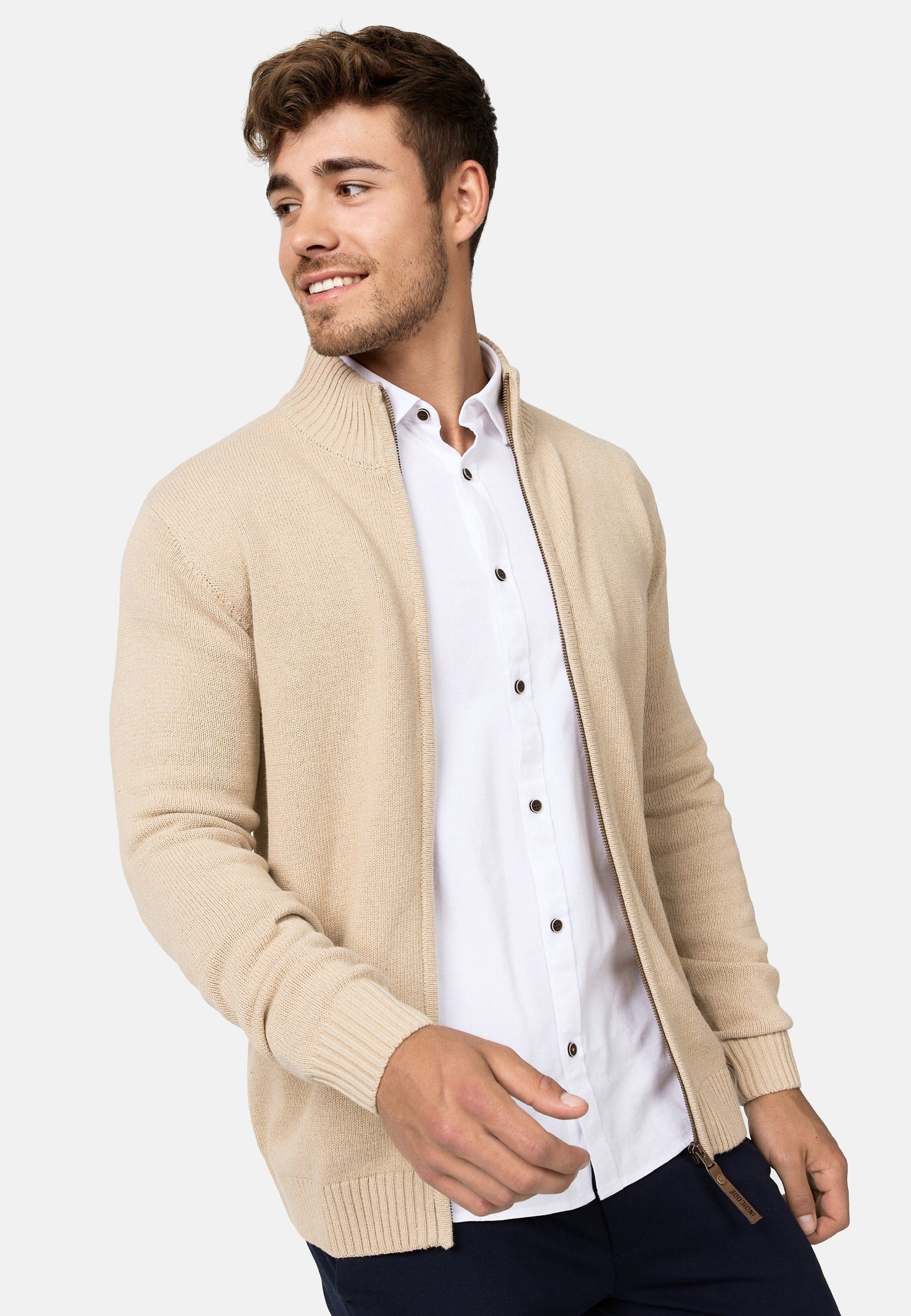 Indicode Strickjacke Herren INLut Herrenstrickjacke