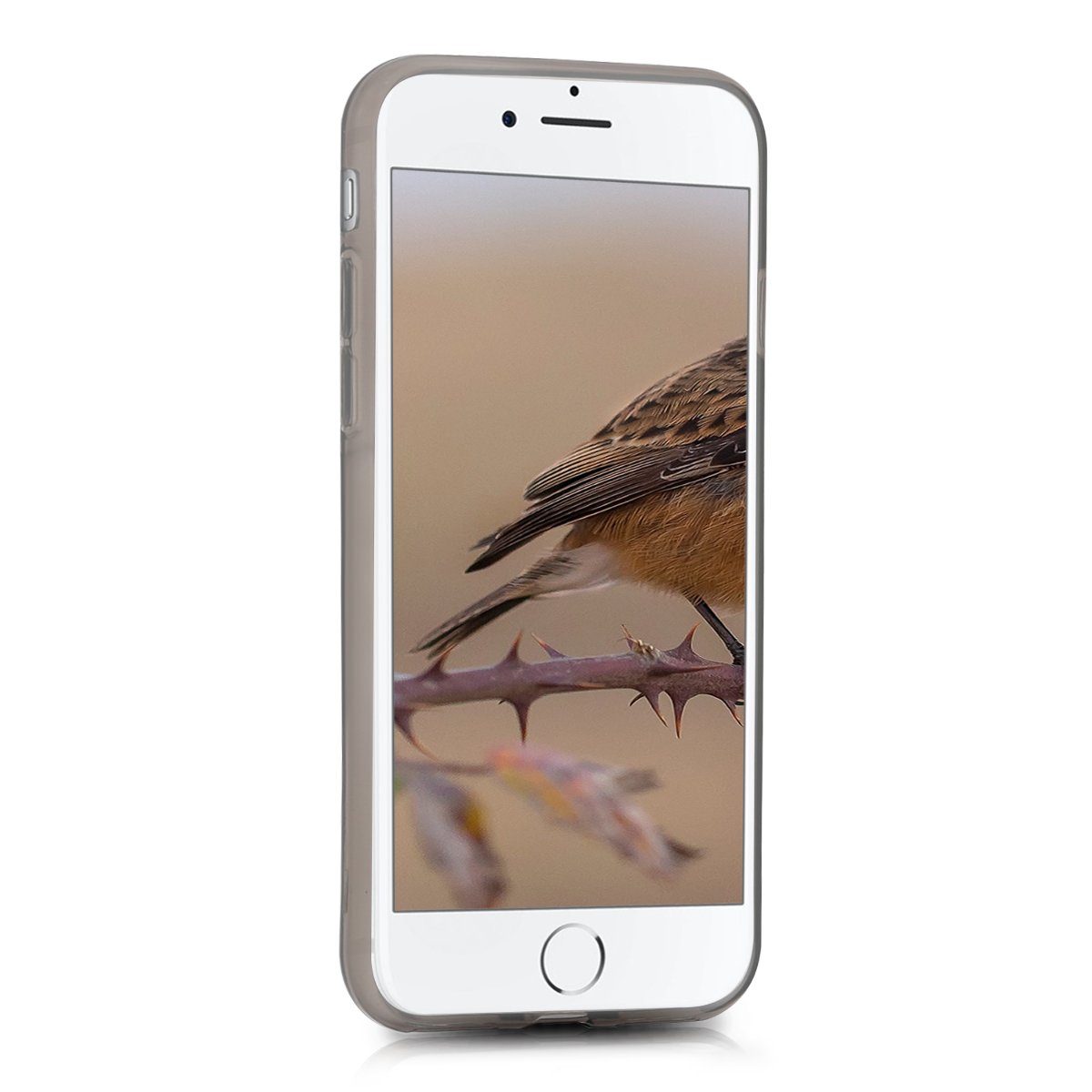 kwmobile Handyhülle Hülle für Apple iPhone SE / 8 / 7, Silikon Handyhülle transparent - Handy Case gummiert