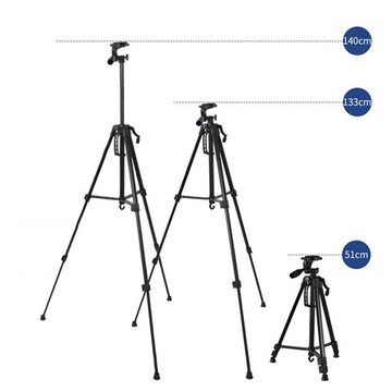 Dekorative Kamera Stativ,Fotostativ mit Abnehmbar 3-Wege-Kopf,Handy Halterung Kamerastativ