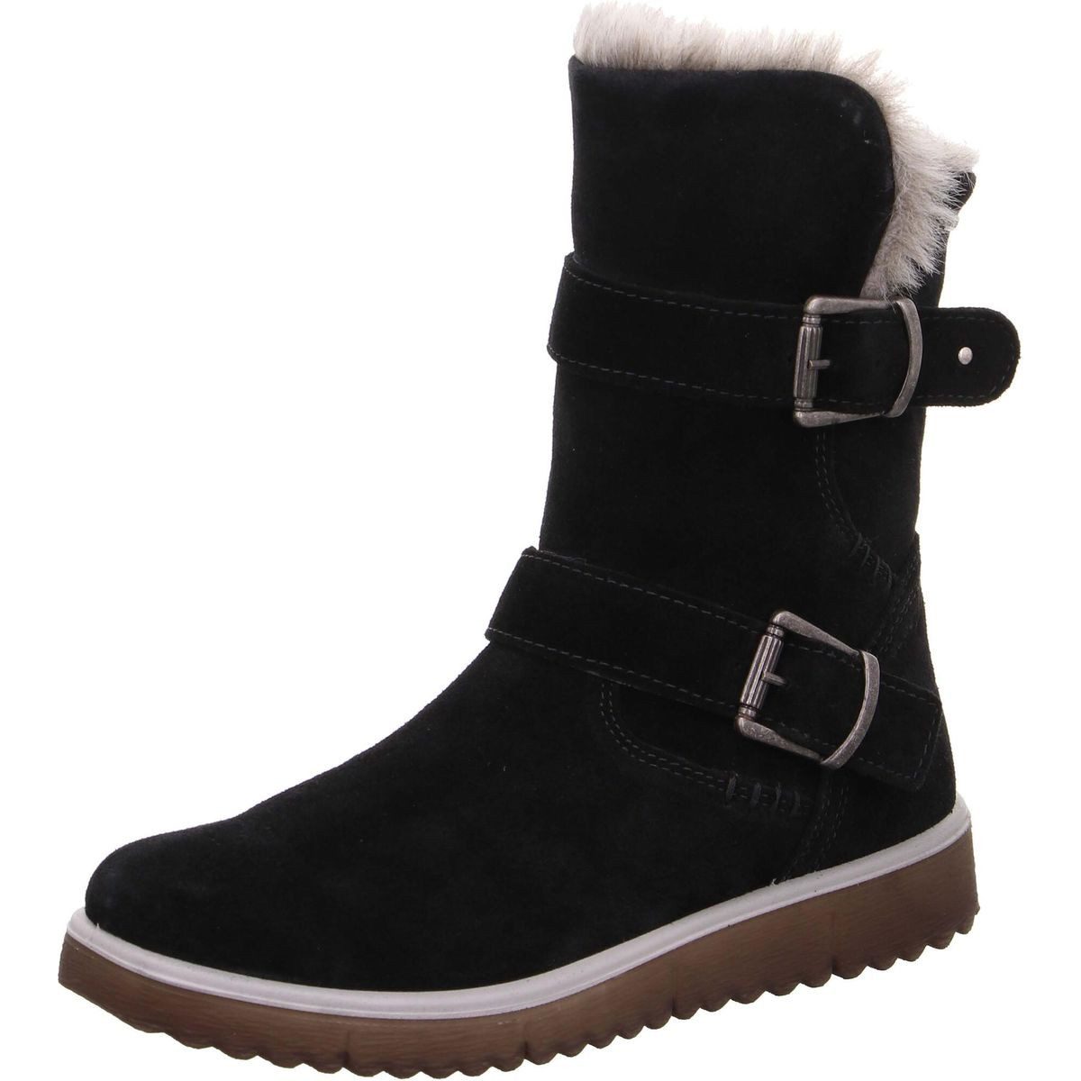 Superfit Lora Winterstiefel Modischer Mid Cut Stiefel für Mädchen, wasserdicht und warm