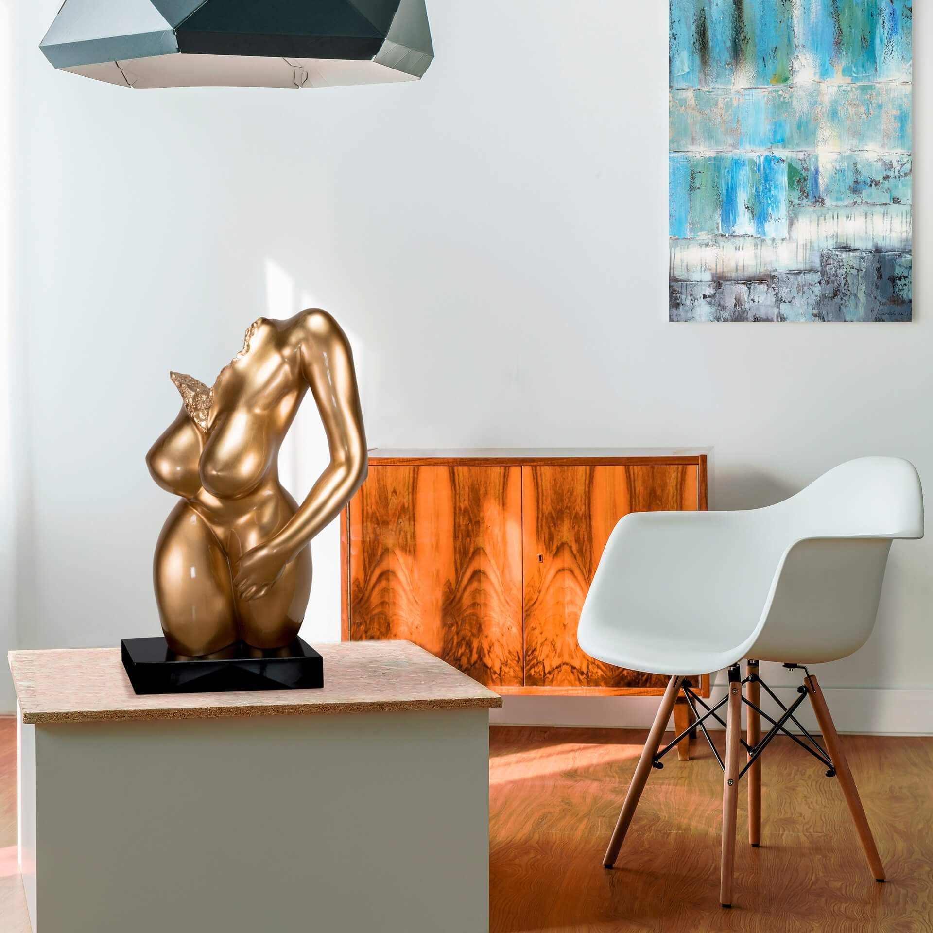 KUNSTLOFT Dekofigur Spiritual Entrance 34x60x24 cm, handgefertigte Figur aus Kunststein