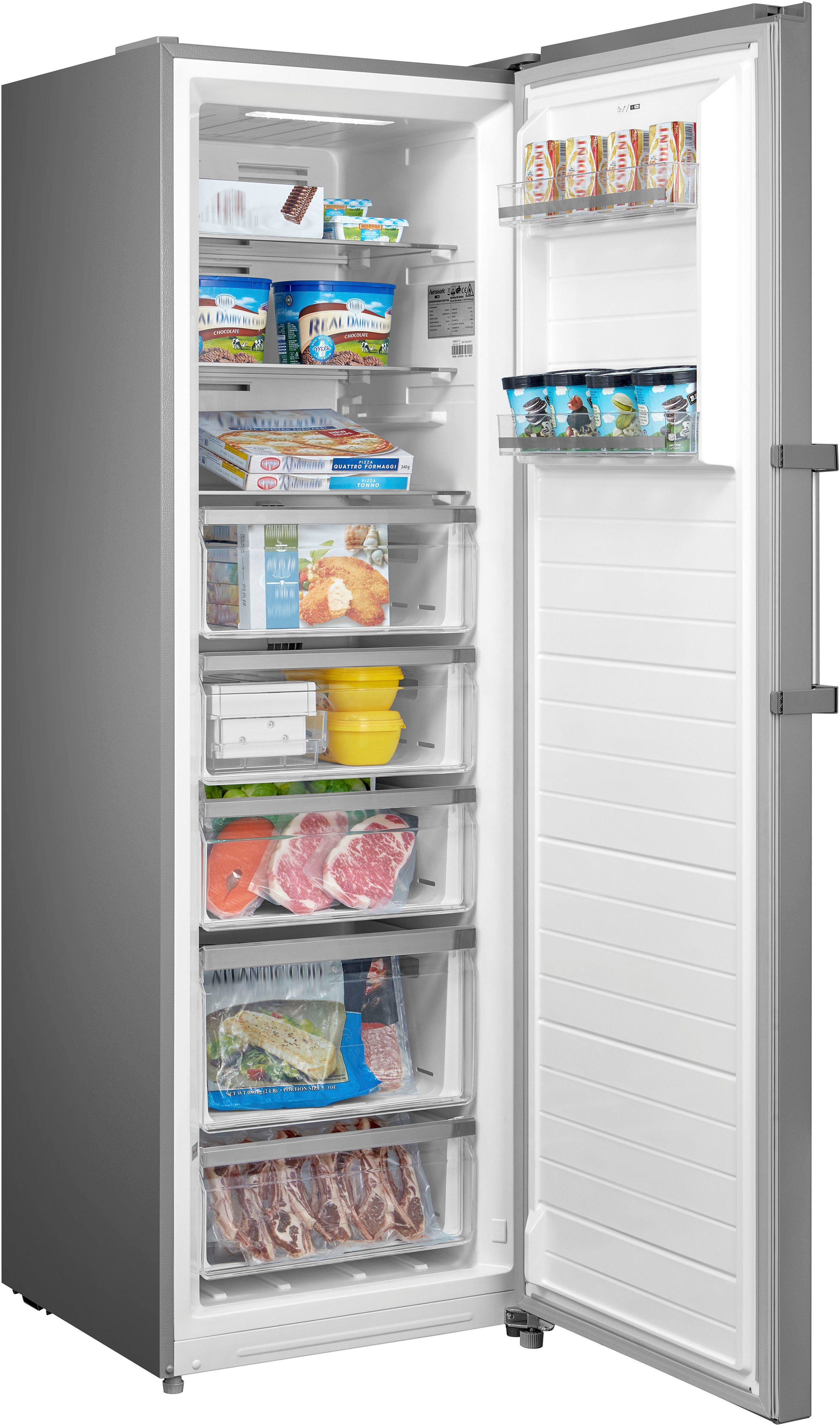 Hanseatic Gefrierschrank NoFrost HGS18560CNFCI, 185 cm hoch, 59,5 cm breit, inkl. 3 Jahre Herstellergarantie – Bild 5 von 5