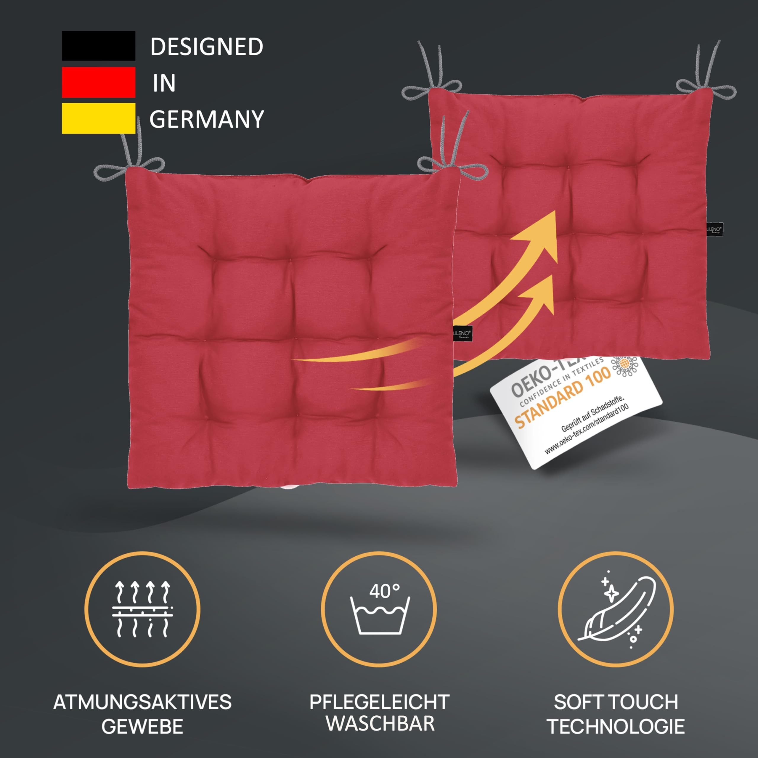 LILENO HOME Stuhlkissen Sitzkissen für Gartenstuhl, günstig online kaufen