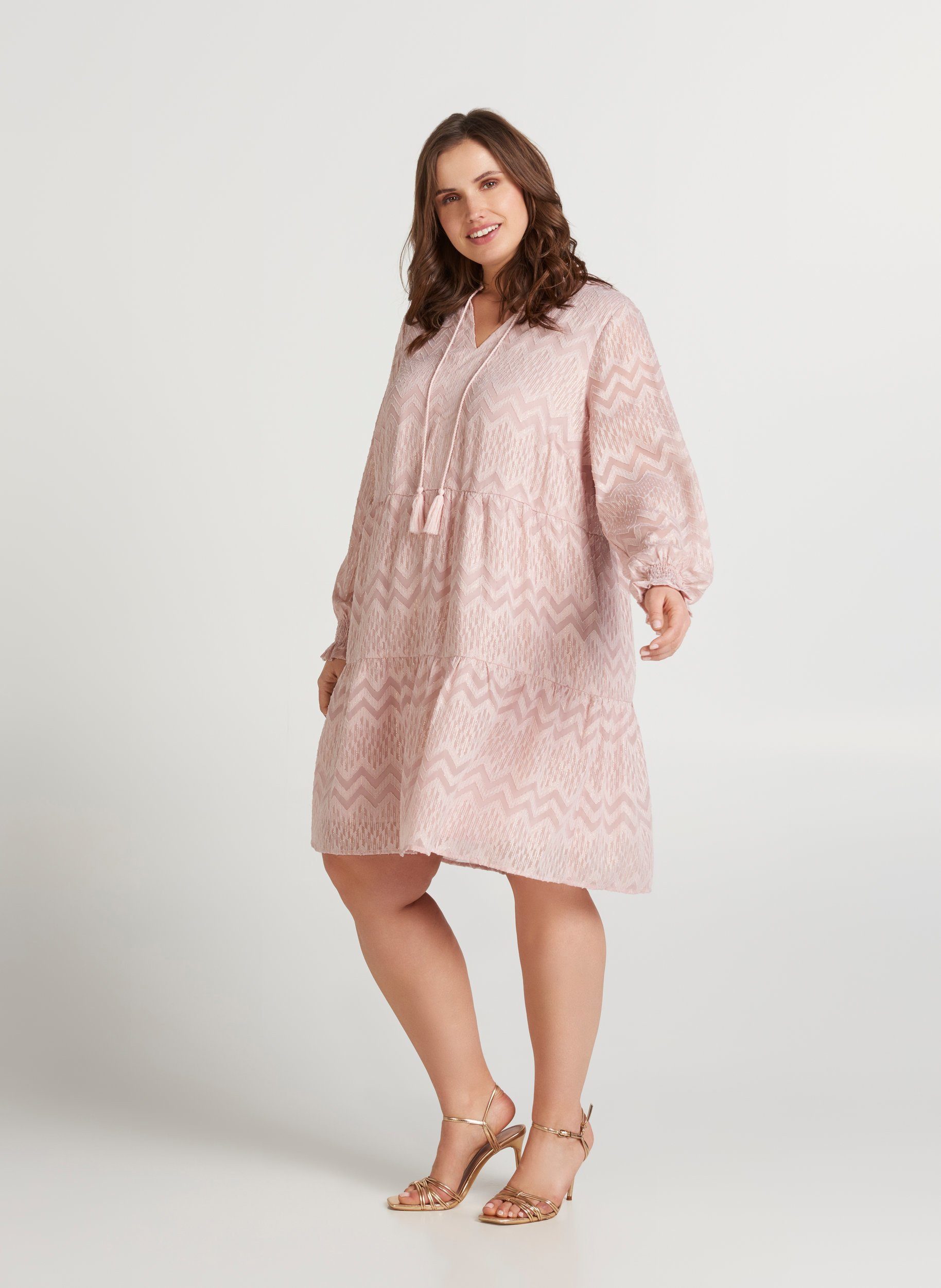 ZAY Abendkleid Große Größen Damen Gemustertes Kleid mit ...