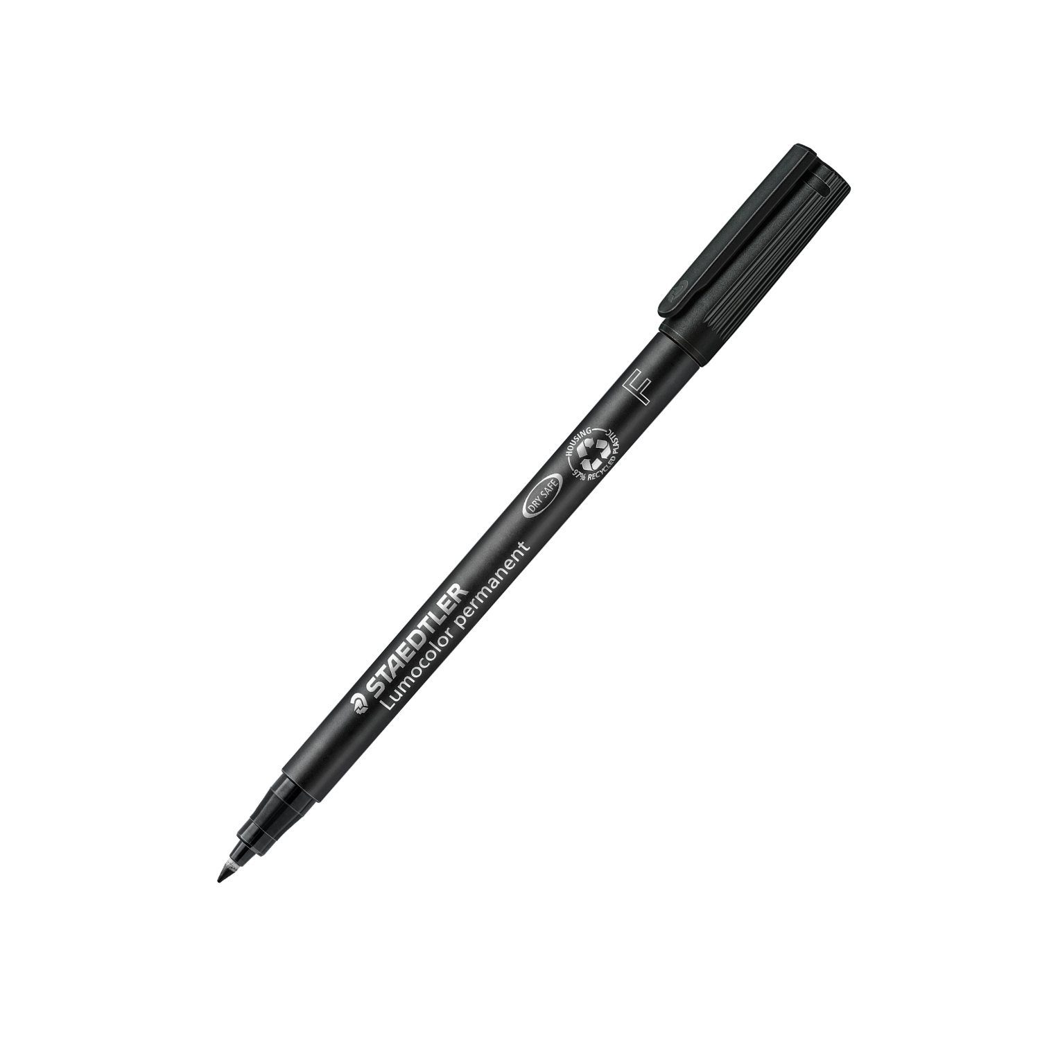 STAEDTLER Folienstift Folienstift Lumocolor perm. F schwarz