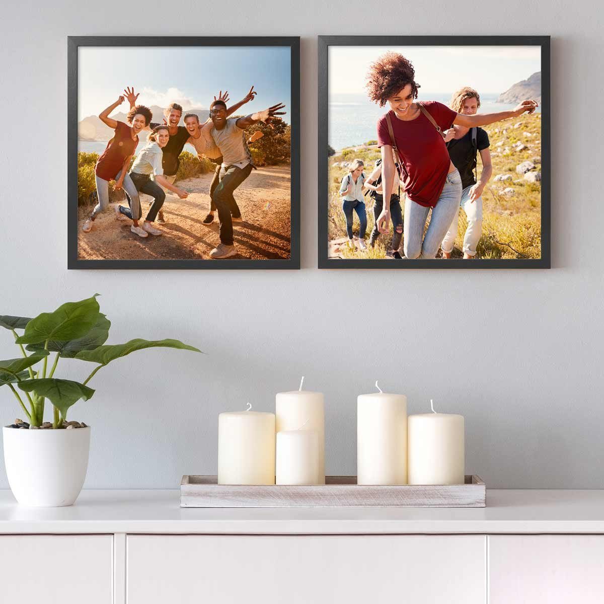PHOTOLINI Bilderrahmen 2er Set Massivholz-Rahmen Modern günstig online kaufen