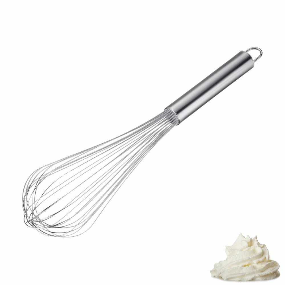 WESTMARK Schneebesen Pro, für die Profiküche, flexibel, silber, 38 cm, rostfrei, spülmaschinengeeignet, ergonomischer Griff