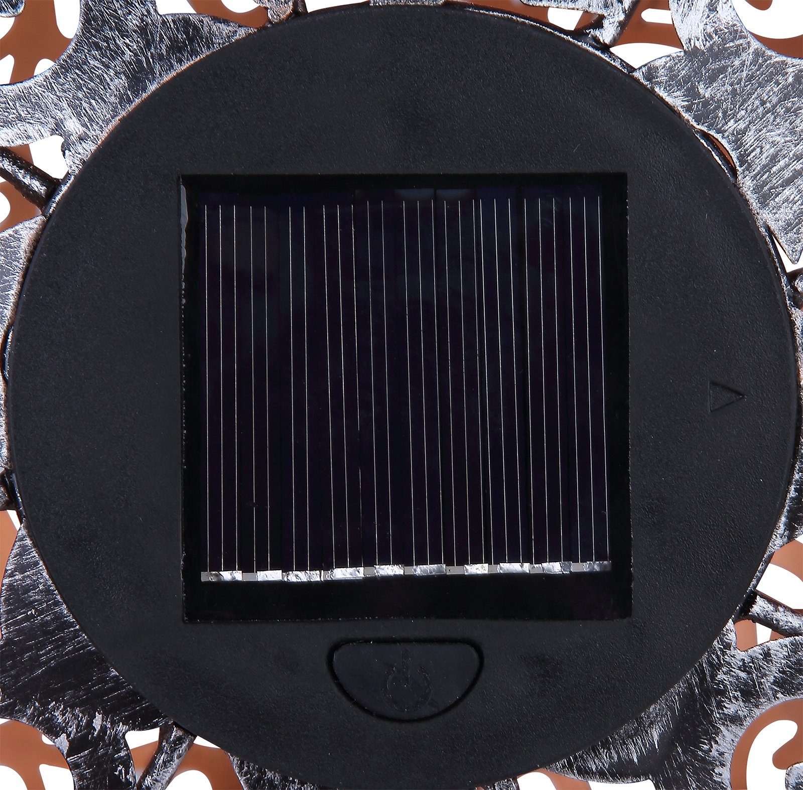 Außen silber Solarlampe bmf-versand Solarleuchte Metall Set Kugel Solarleuchte LED 2er Garten