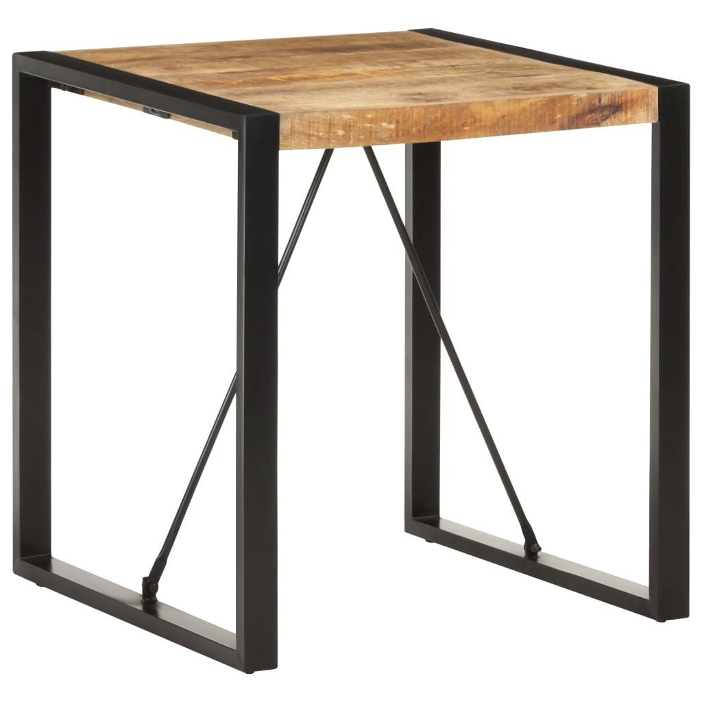 vidaXL Esstisch Esstisch 70x70x75 cm Raues -Massivholz (1-St)