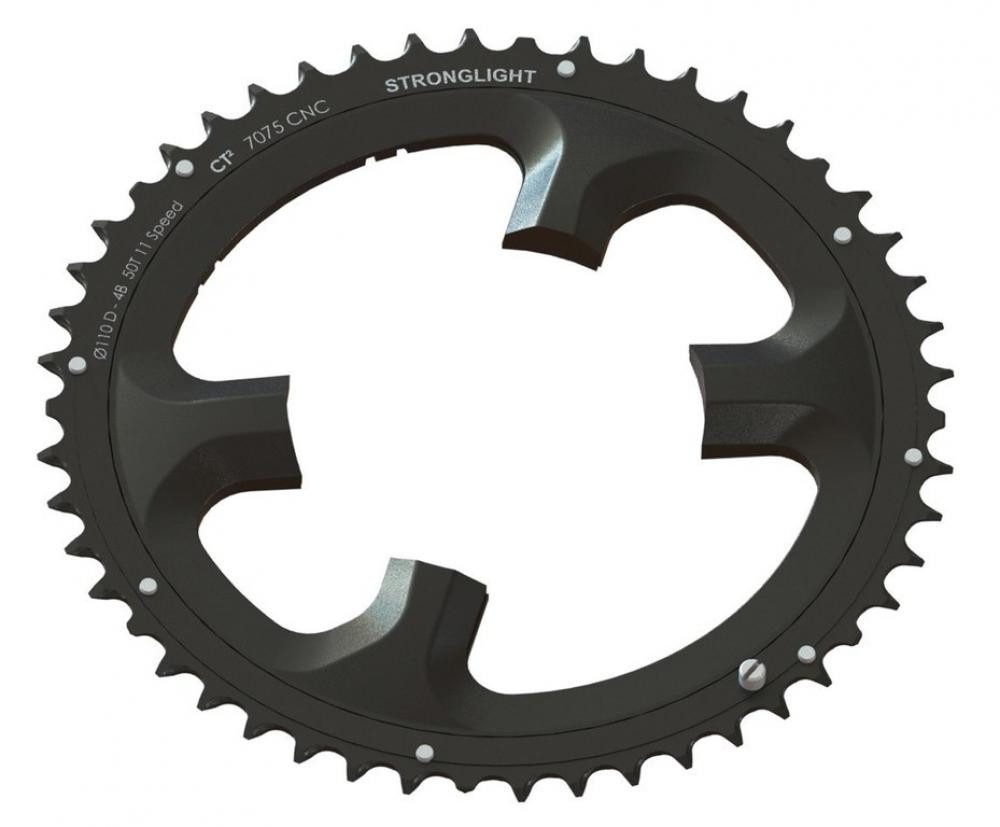 STRONGLIGHT Kettenschaltung Stronglight Kettenblatt Dura-Ace 110mm komp FC-9000+DI2 außen 46Z 11fa