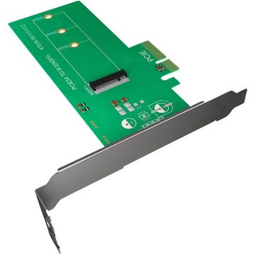 ICY BOX PCI-Karte, M.2 PCIe SSD zu PCIe 3 x4 Host Modulkarte