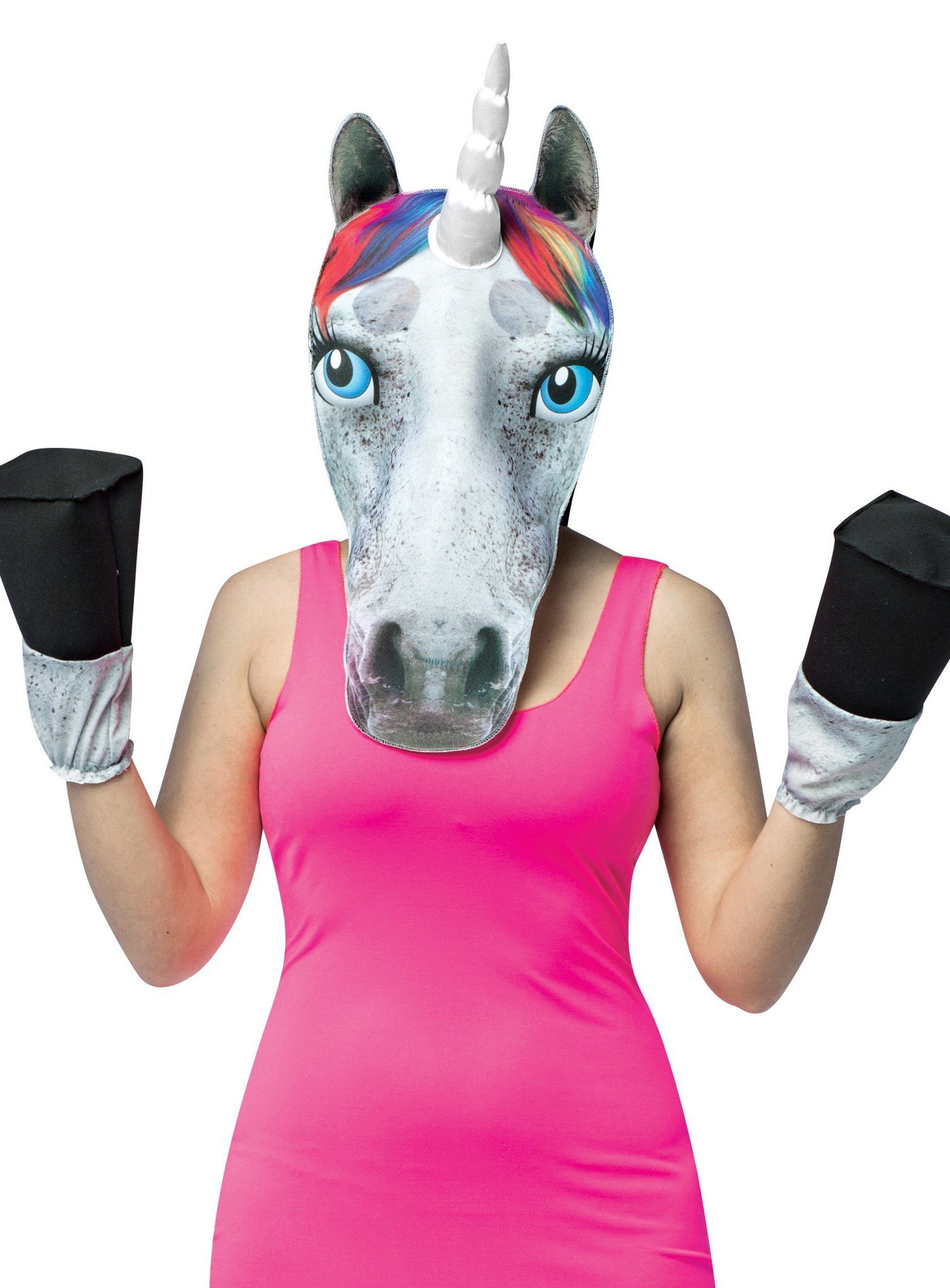 Rast Imposta Verkleidungsmaske Einhorn Accessoire Set, Maske und Hufe als schnelle und einfache Verkleidung!