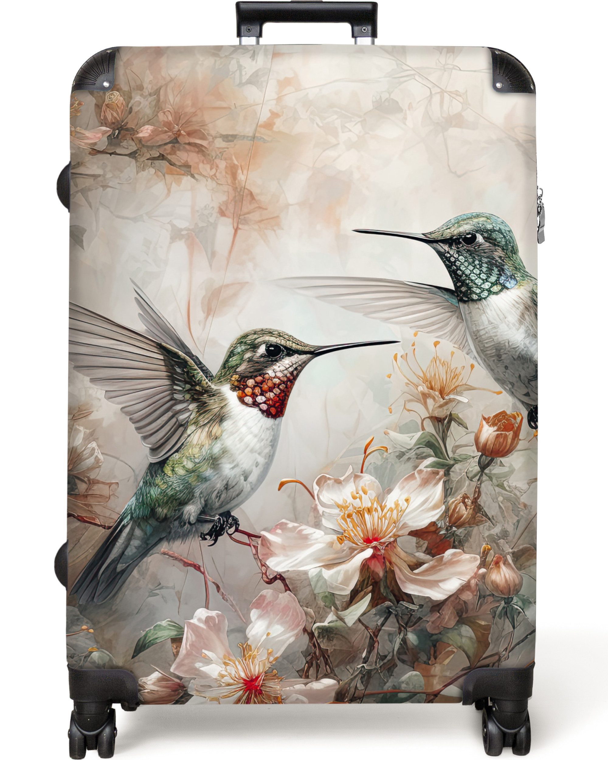 NoBoringSuitcases.com© Hartschalen-Trolley Kolibri - Vögel - günstig online kaufen