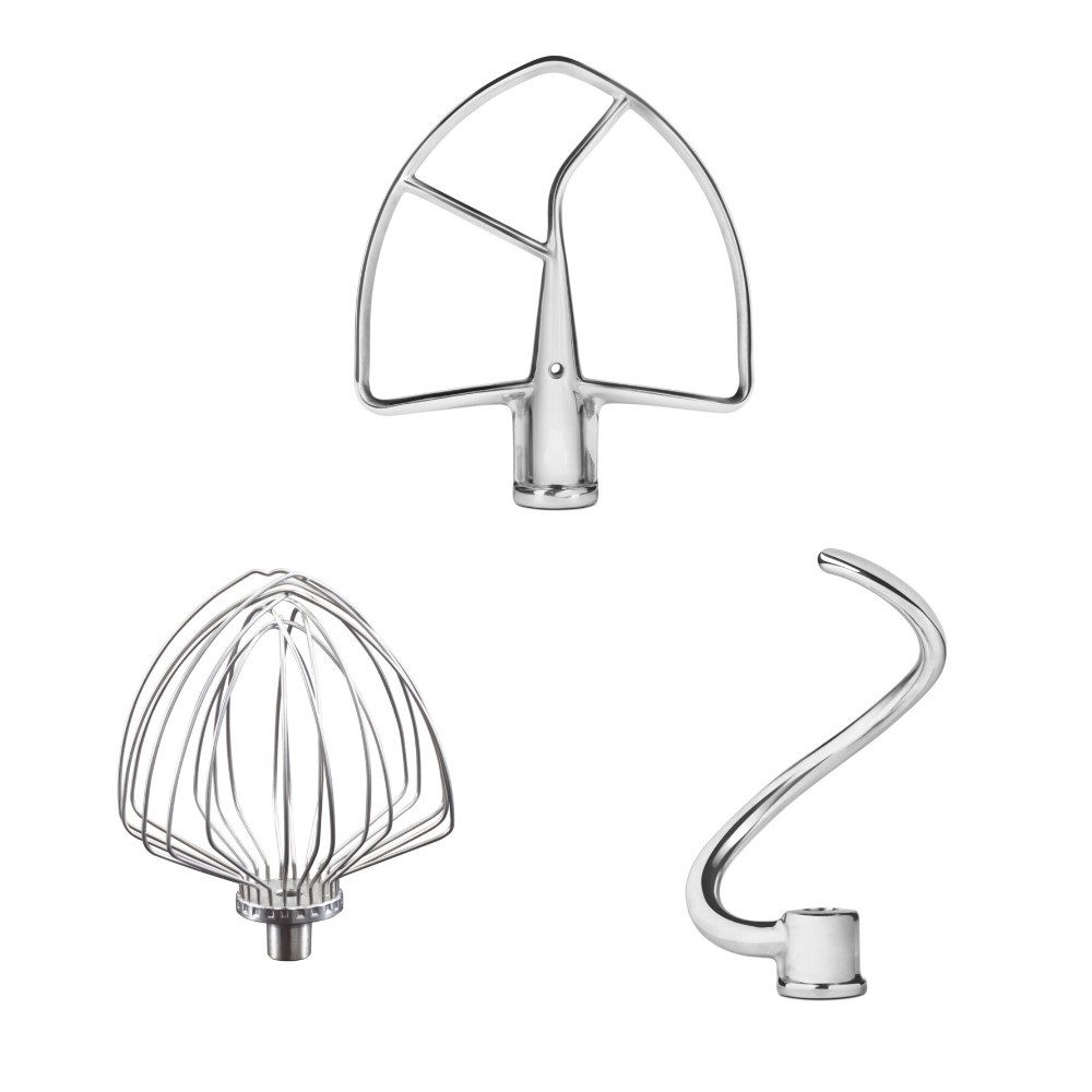KitchenAid Rührelement-Set KitchenAid Edelstahlwerkzeug für Schüsselheber 3er Set 5KSM7BL3PSS