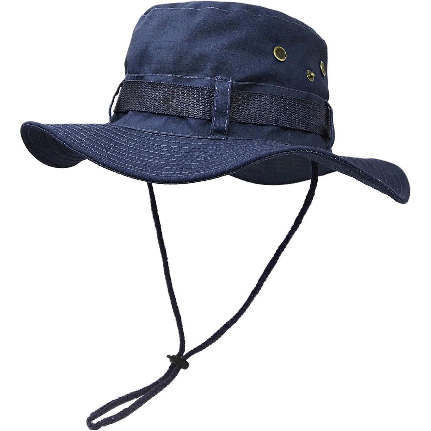 LuxusKollektion Sonnenhut Sonnenhut Buschhut Krempe Angeln Jagd Camping M Dunkelblau