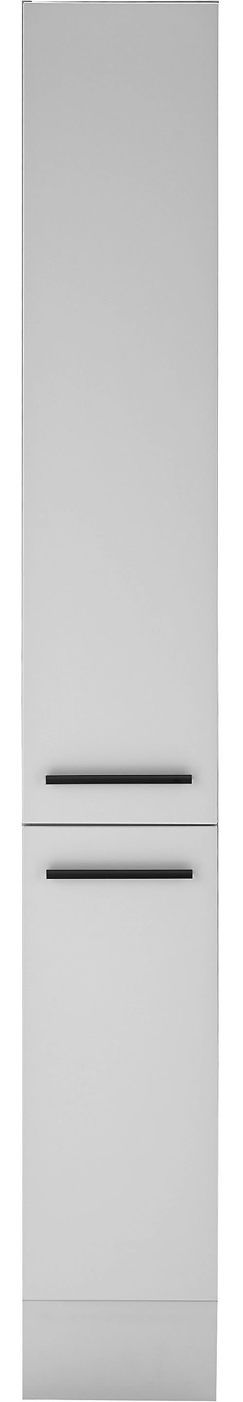 BASIC by Balculina Vorratsschrank Denver, Küchenschrank BxHxT 30 x 211 x 57 (1-St) Breite 30cm, in grau matt/lancelot eiche