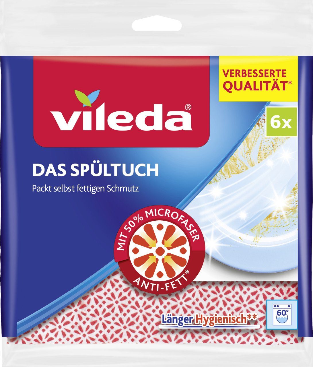 Vileda Spültuch Vileda Spültuch 6-er Pack, 34 x 34 cm
