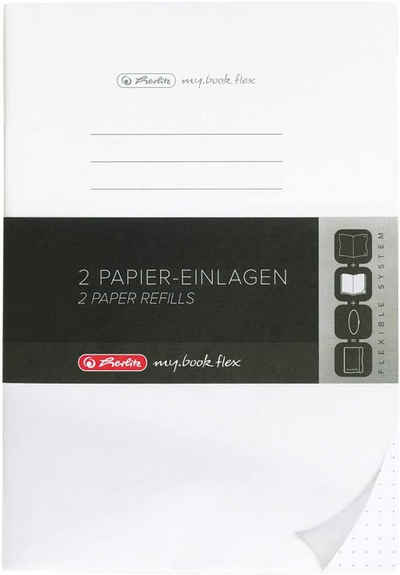 Herlitz Notizbuch herlitz Papier-Ersatzeinlagen für Notizheft my.book flex, A5, punktier