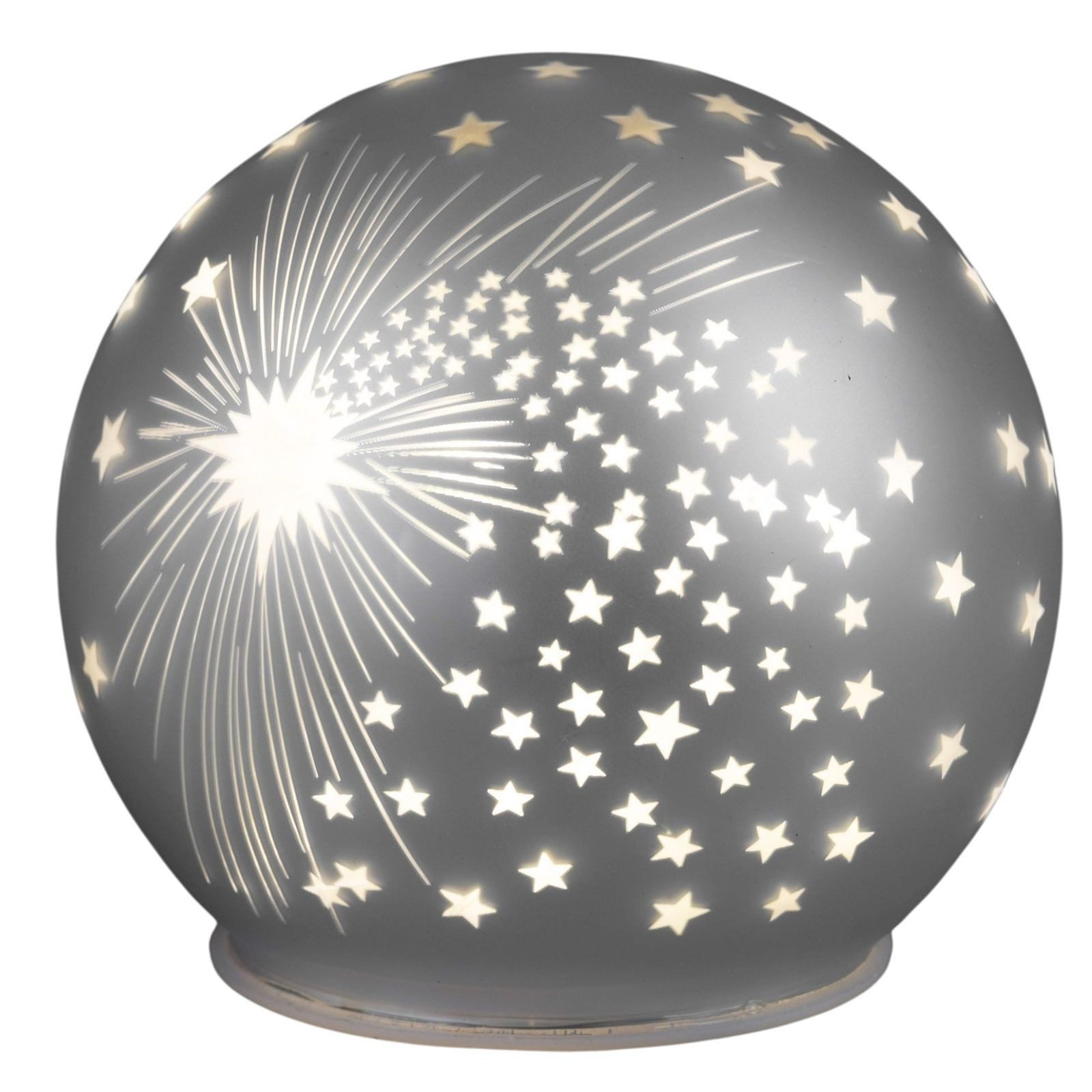 formano LED Dekolicht Deko-Kugel Silber Sterne günstig online kaufen