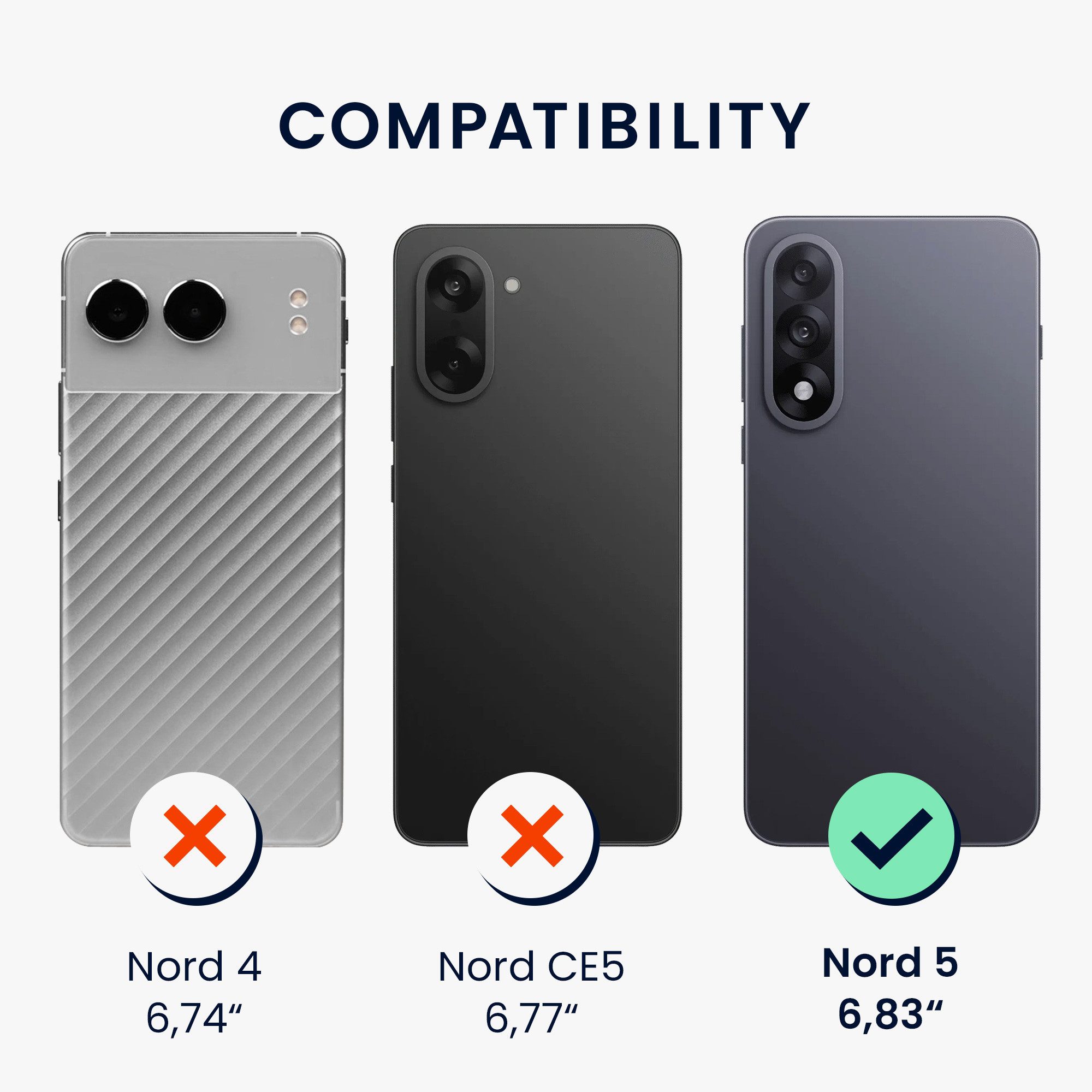 kwmobile Smartphone-Hülle Handyhülle für OnePlus Nord 5 Hülle, Weiches Handy Silikon Case - Schutzhülle Cover
