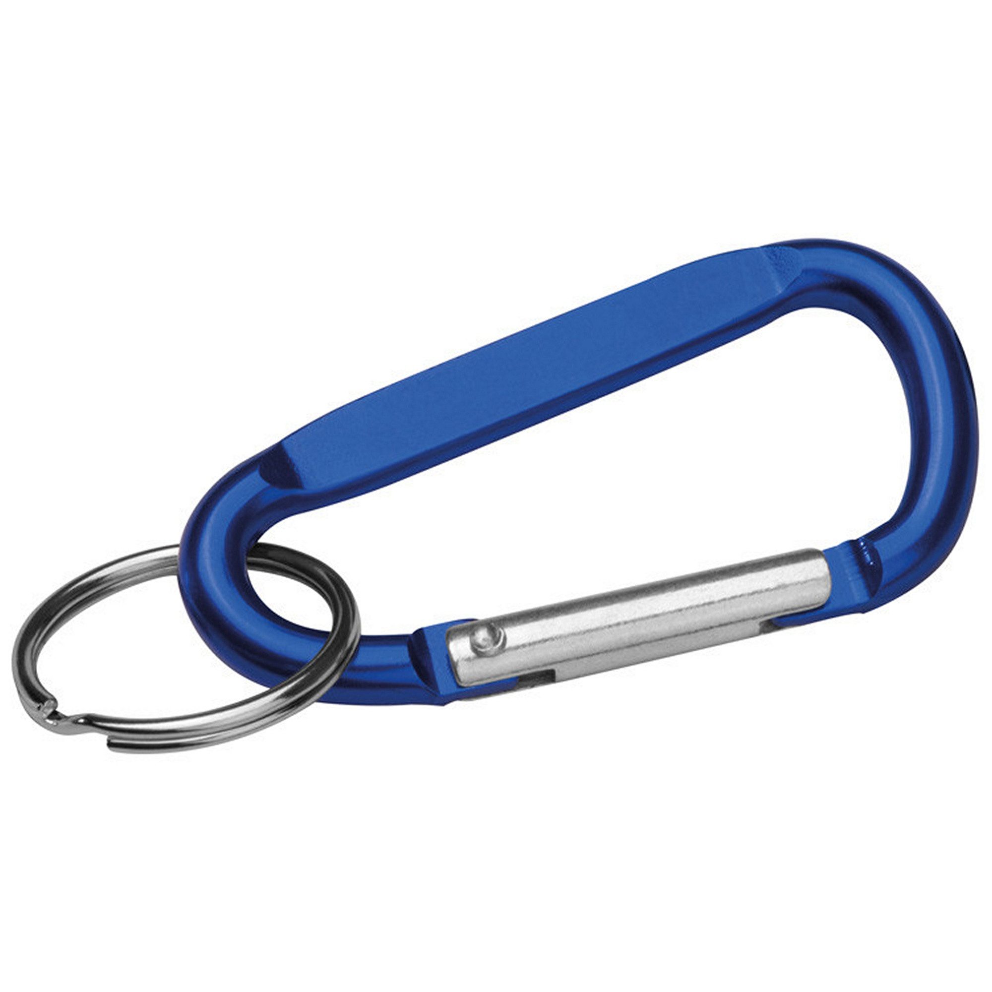 Schlüsselanhänger Schlüsselanhänger mit Karabinerhaken / Farbe: blau