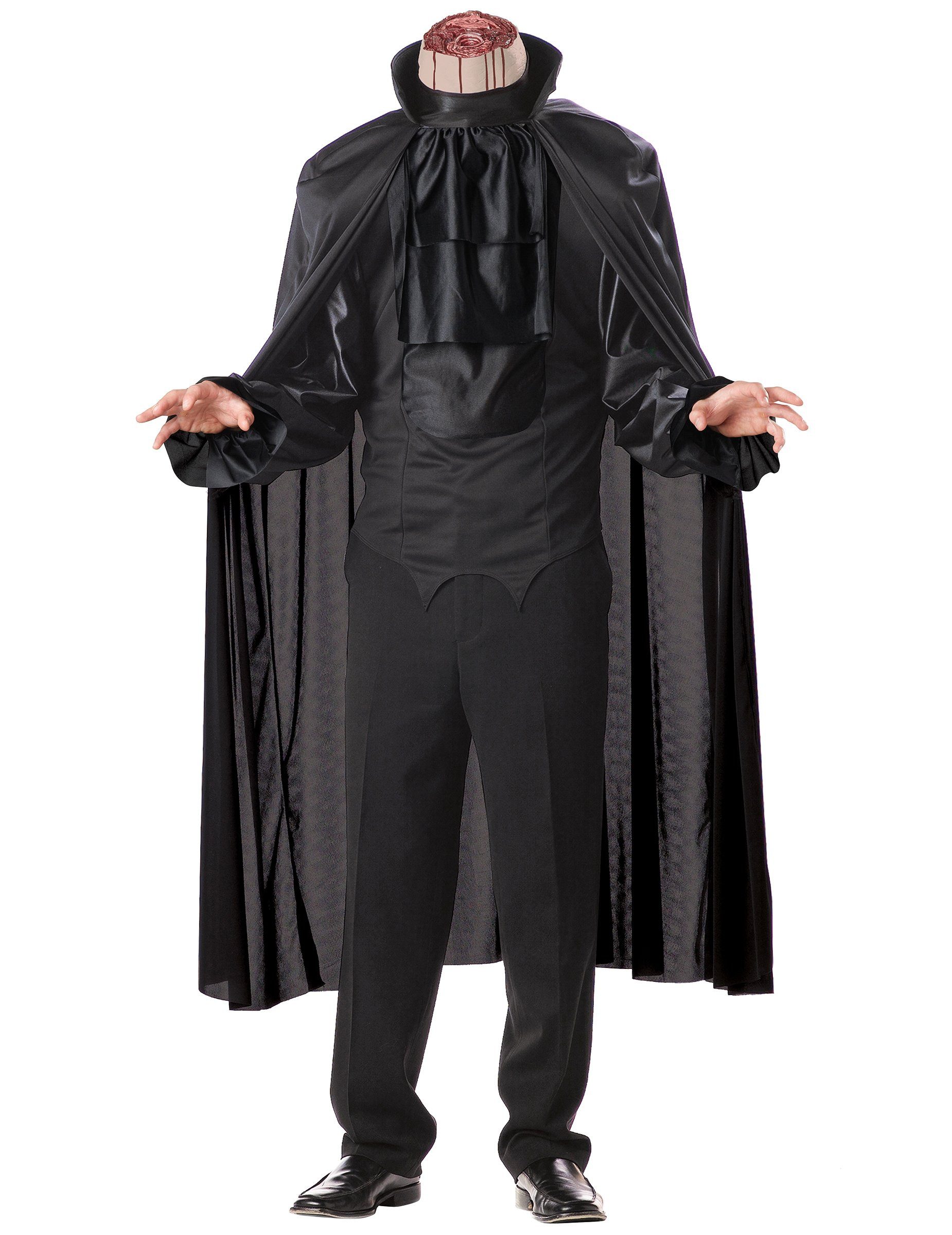California Costumes Monster-Kostüm Kopfloser Reiter Kostüm Halloween-Herrenkostüm schwarz-weiss-rot