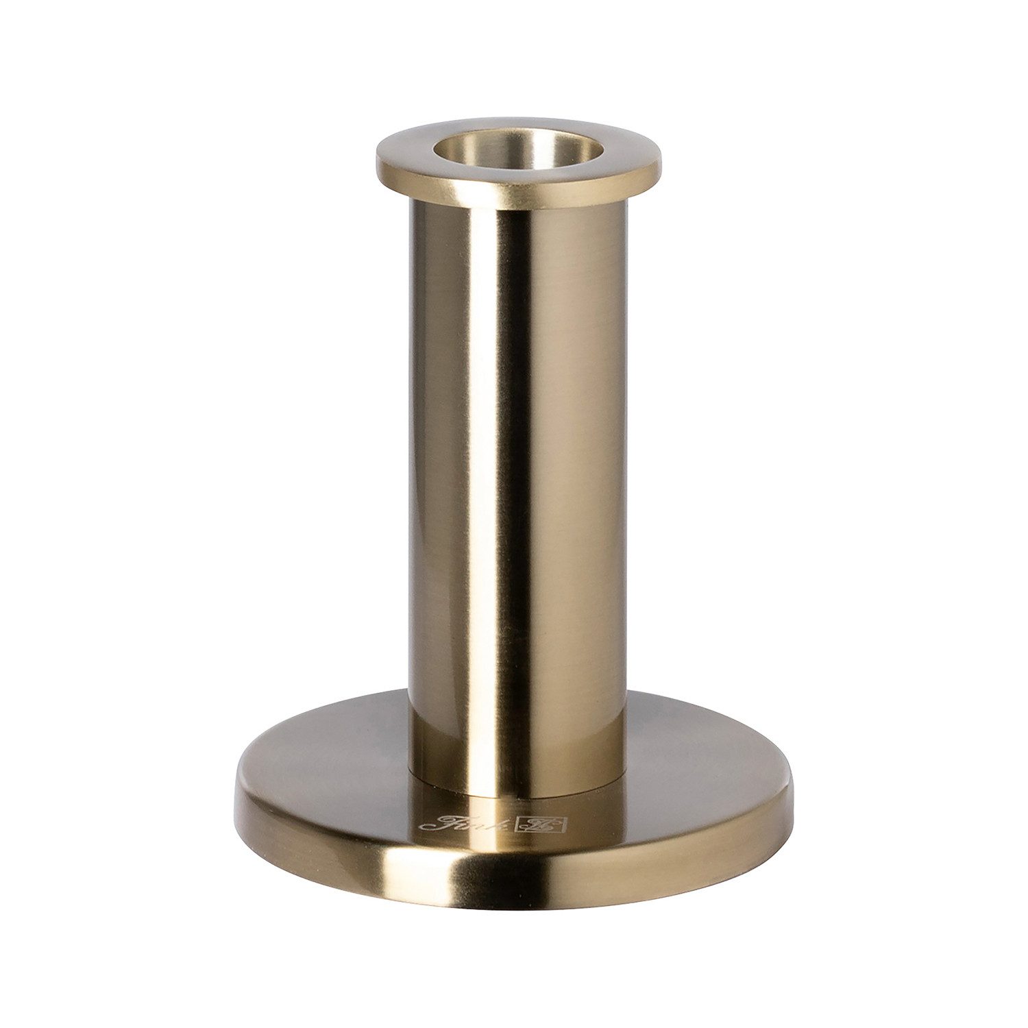 Fink Kerzenhalter STRATO Leuchter - gold - Aluminium, Edelstahl - H. 11,7cm x B. 10cm (1x Leuchter, 1 St., Kerzenständer - Kerzenhalter - Lichterhalter - Lichtträger), Kerzenständer Kerzenhalter Lichterhalter Lichtträger Dekoration