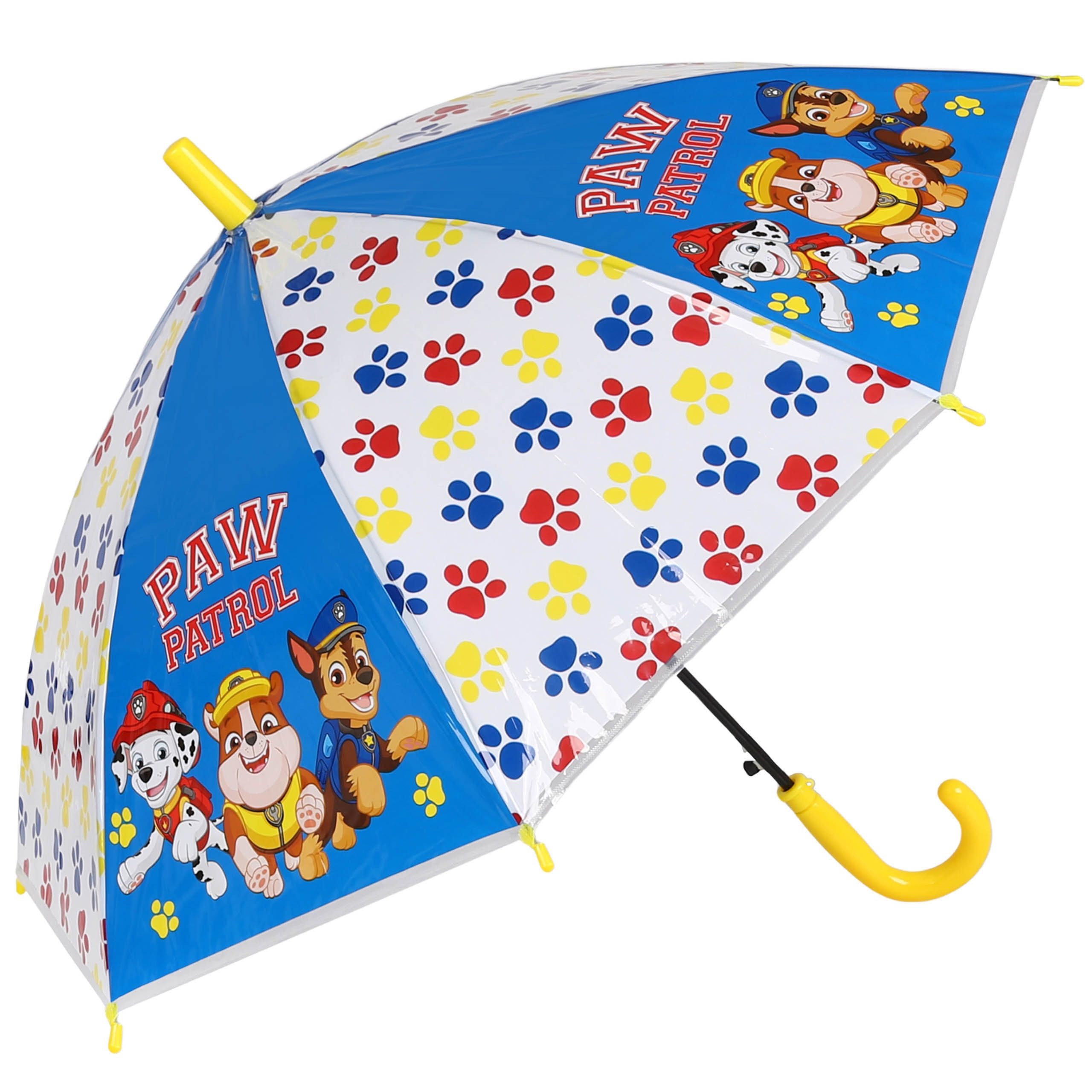 PAW PATROL Taschenregenschirm Paw Patrol Regenschirm Marshall, Rubble & Chase bunt, automatisch
